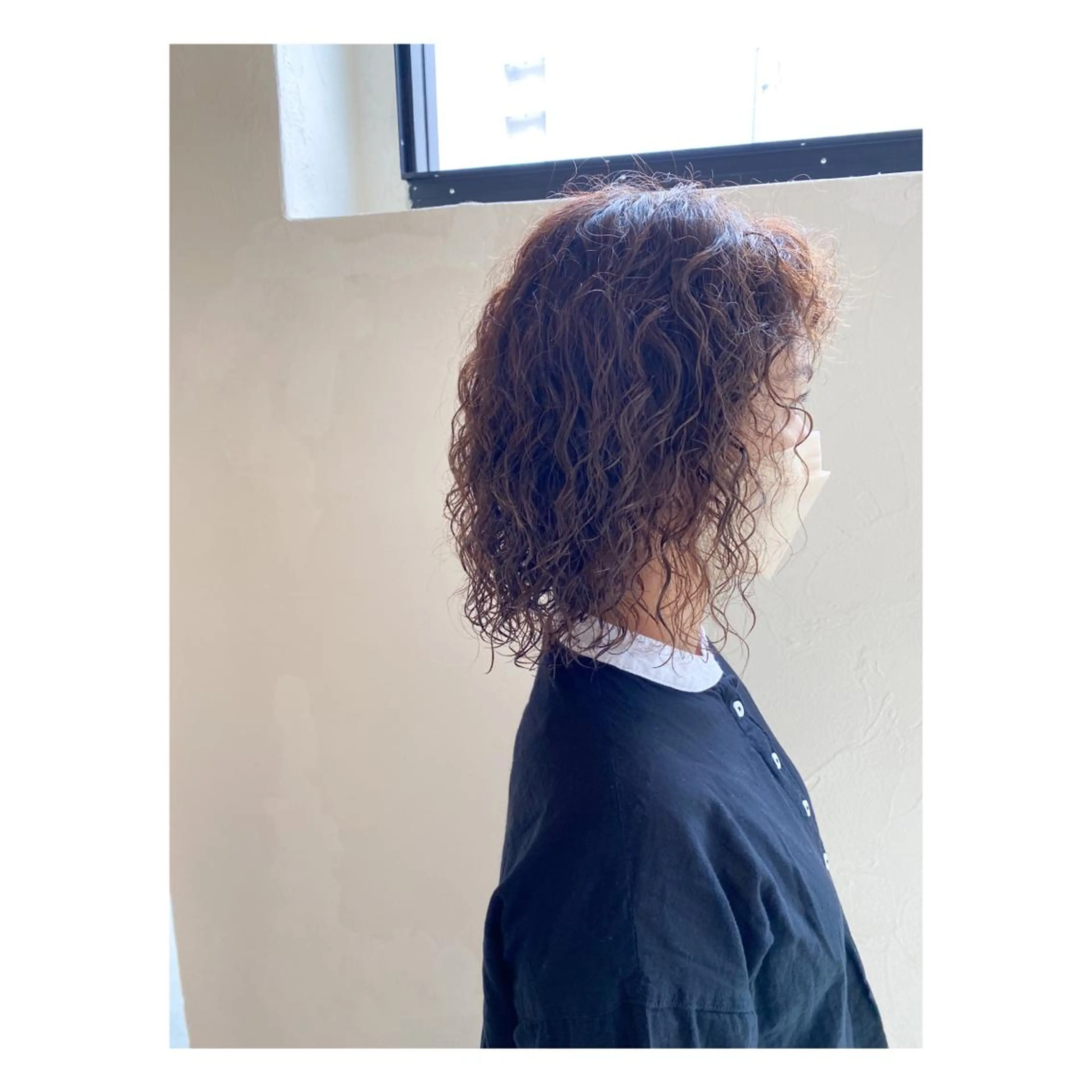 ミディアム パーマ カット パーマ 菊池大一 溝の口パーマのヘアスタイル