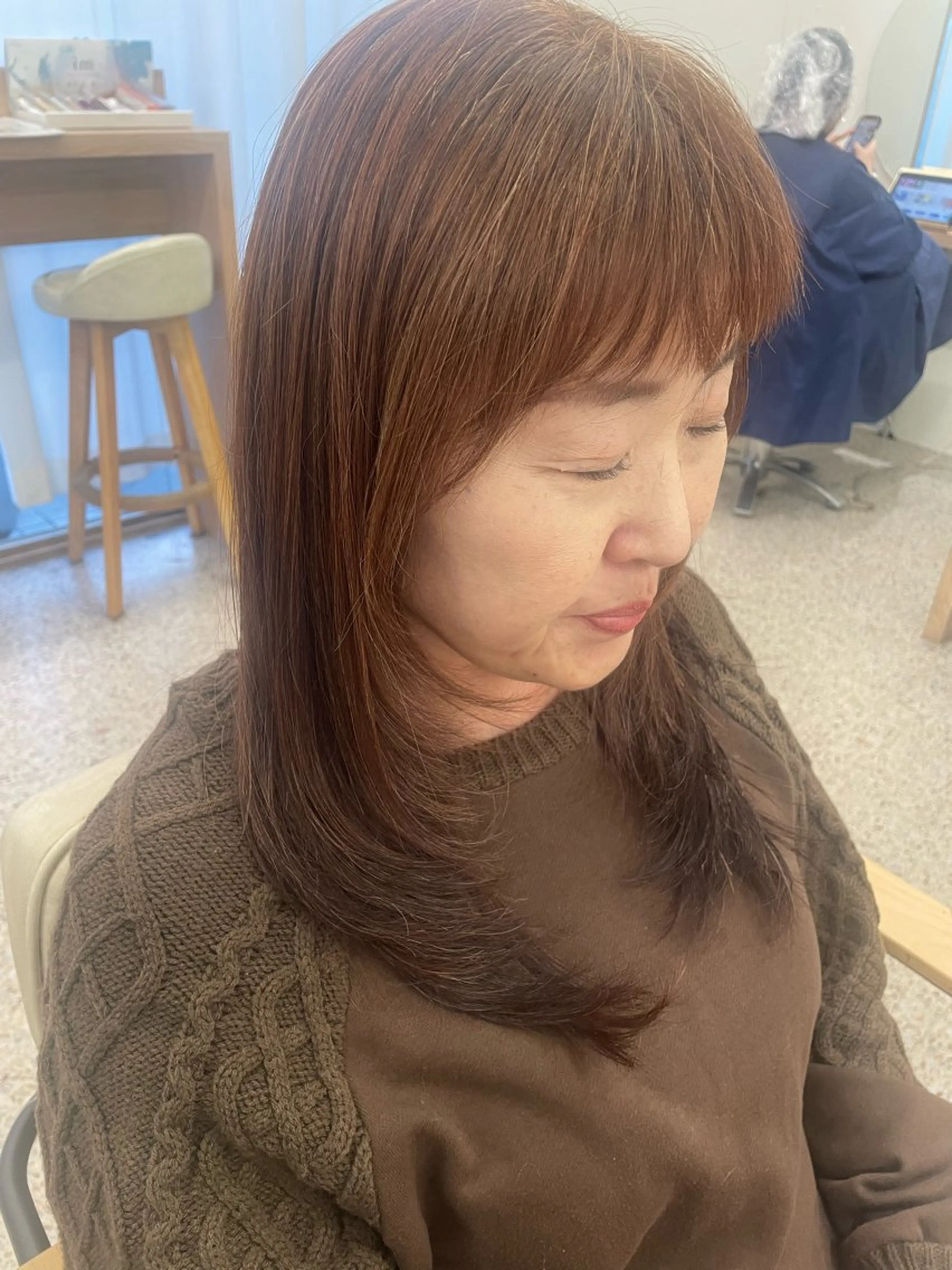 セミロング カット ヘアカラー unica by milly 【緑地公園】所属・ユニカバイミリー MISAKI🫧のヘアスタイル