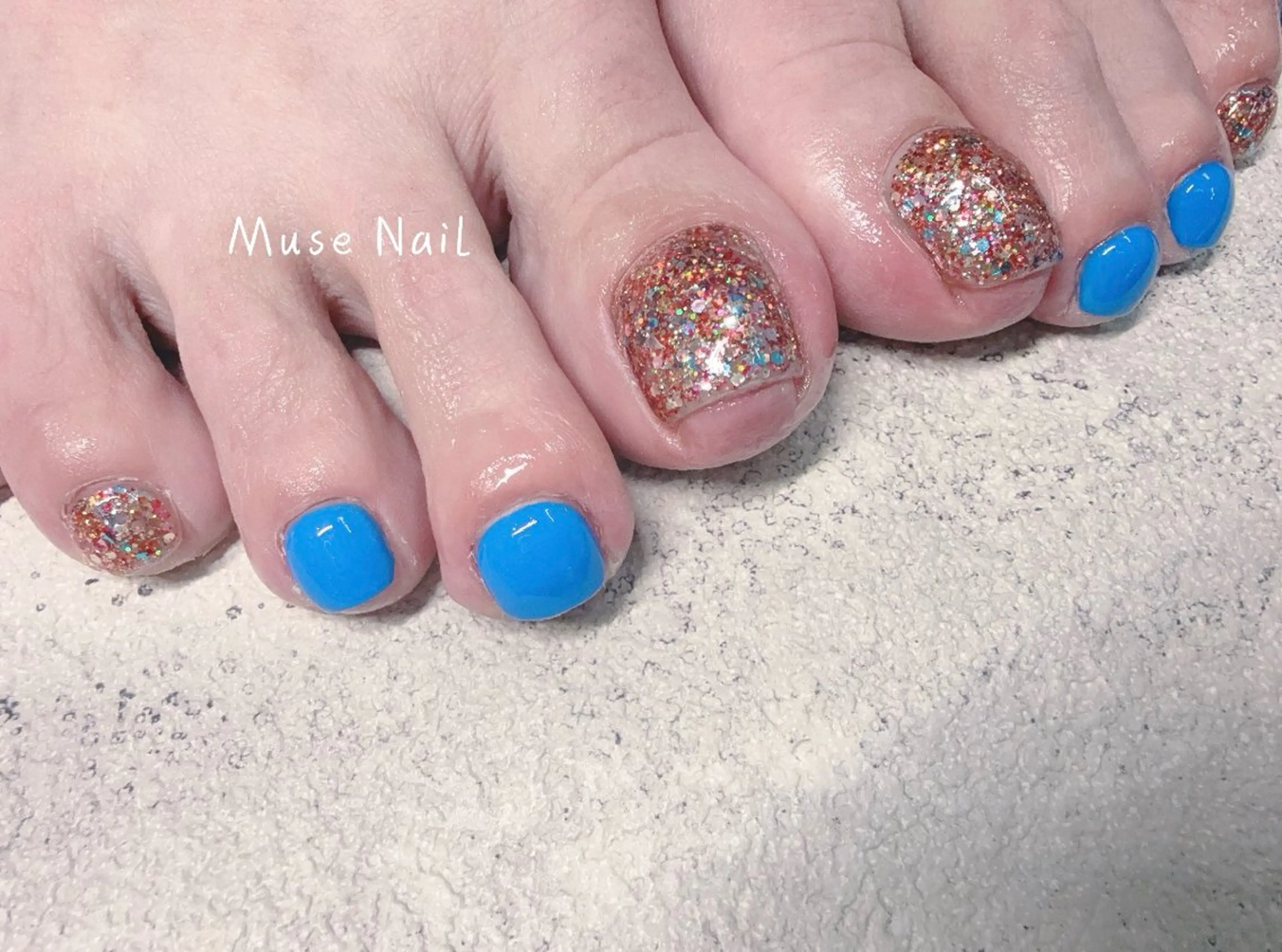 ネイル フットネイル ワンカラーネイル muse nailのネイルデザイン