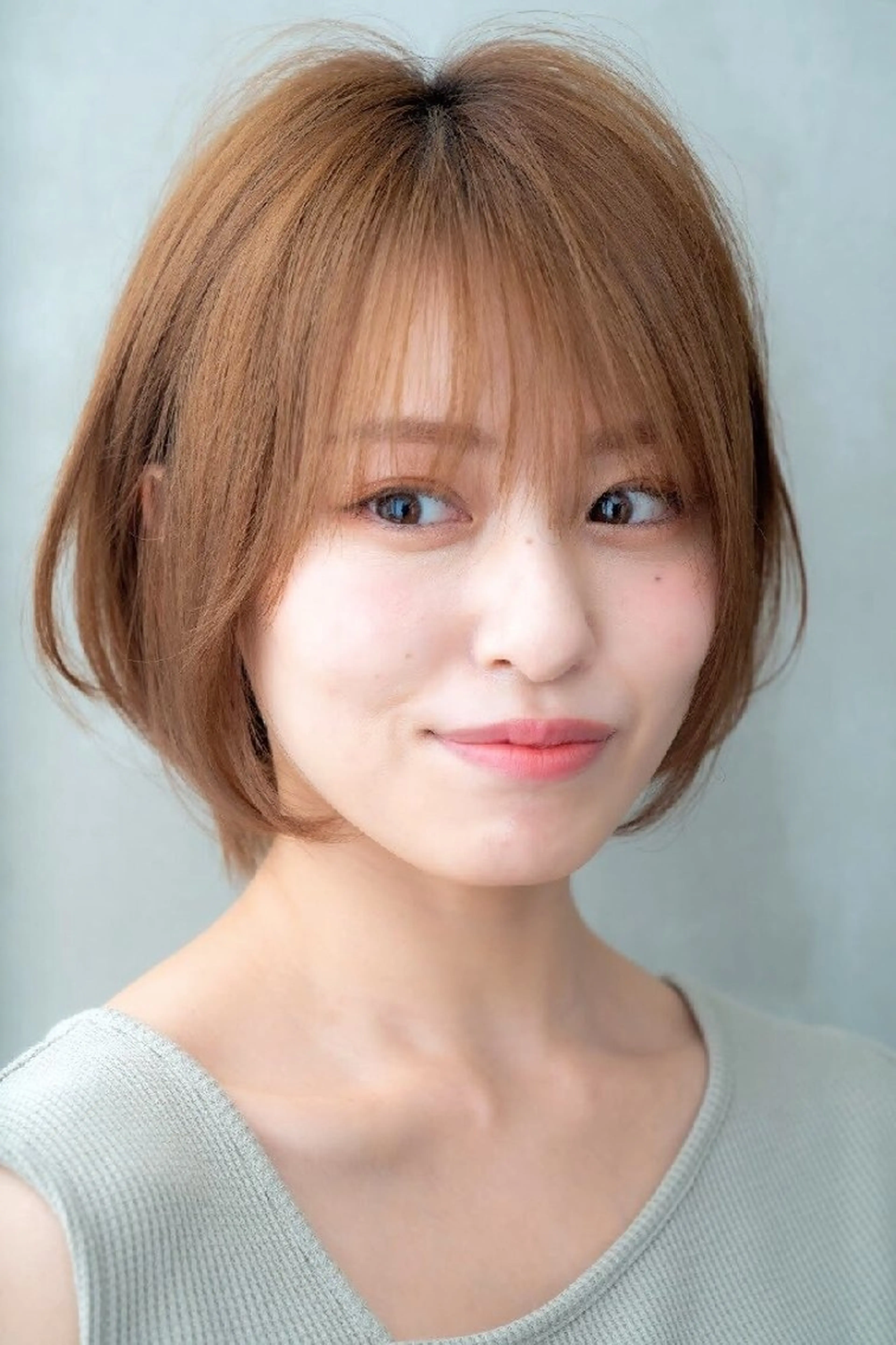 カラー ショート カット ヘアカラー トリートメント 深夜まで営業中‼️ レム髪質改善のヘアスタイル