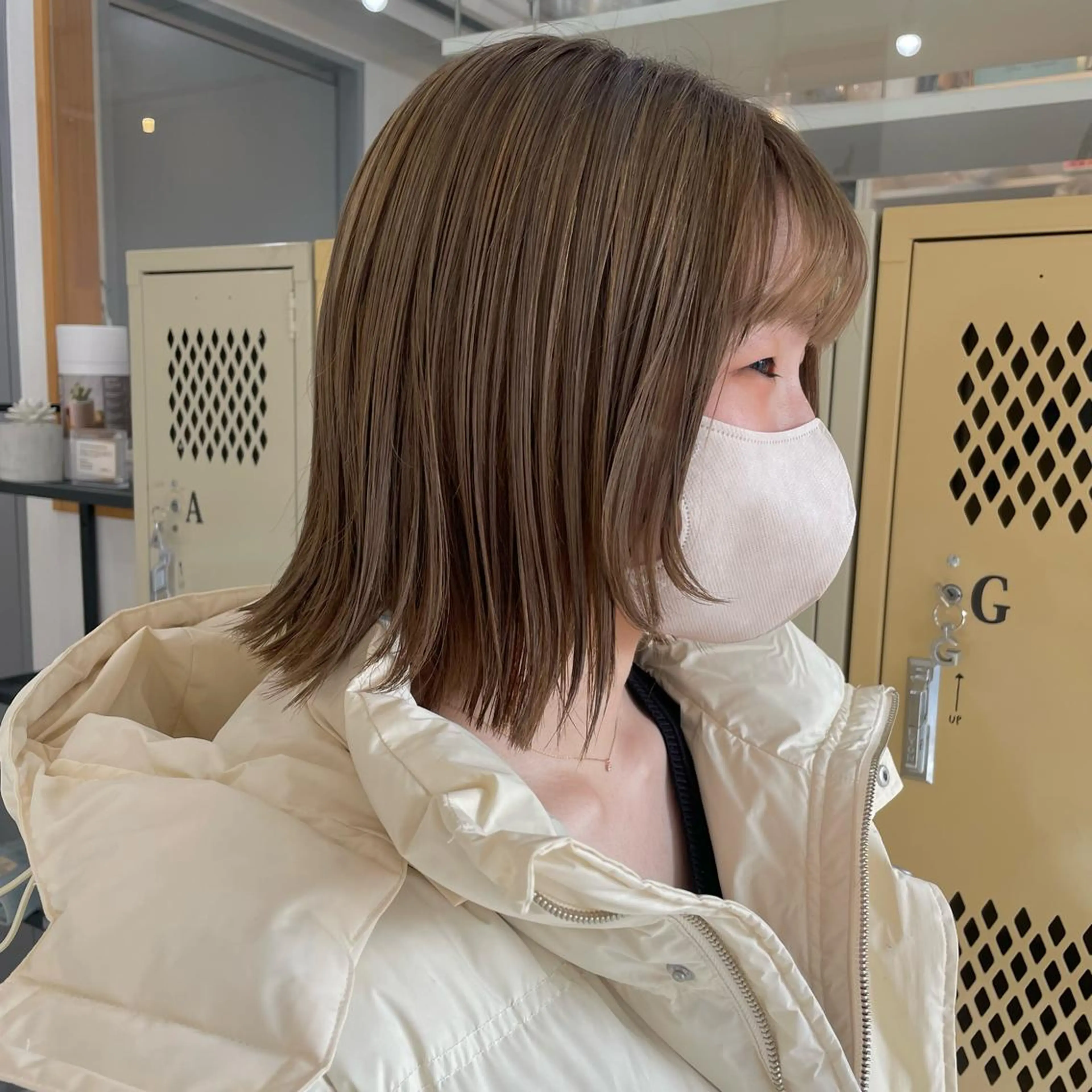 ミディアム アッシュ ヘアカラー トリートメント SUNC🍀大熊 花奈絵🍀のヘアスタイル