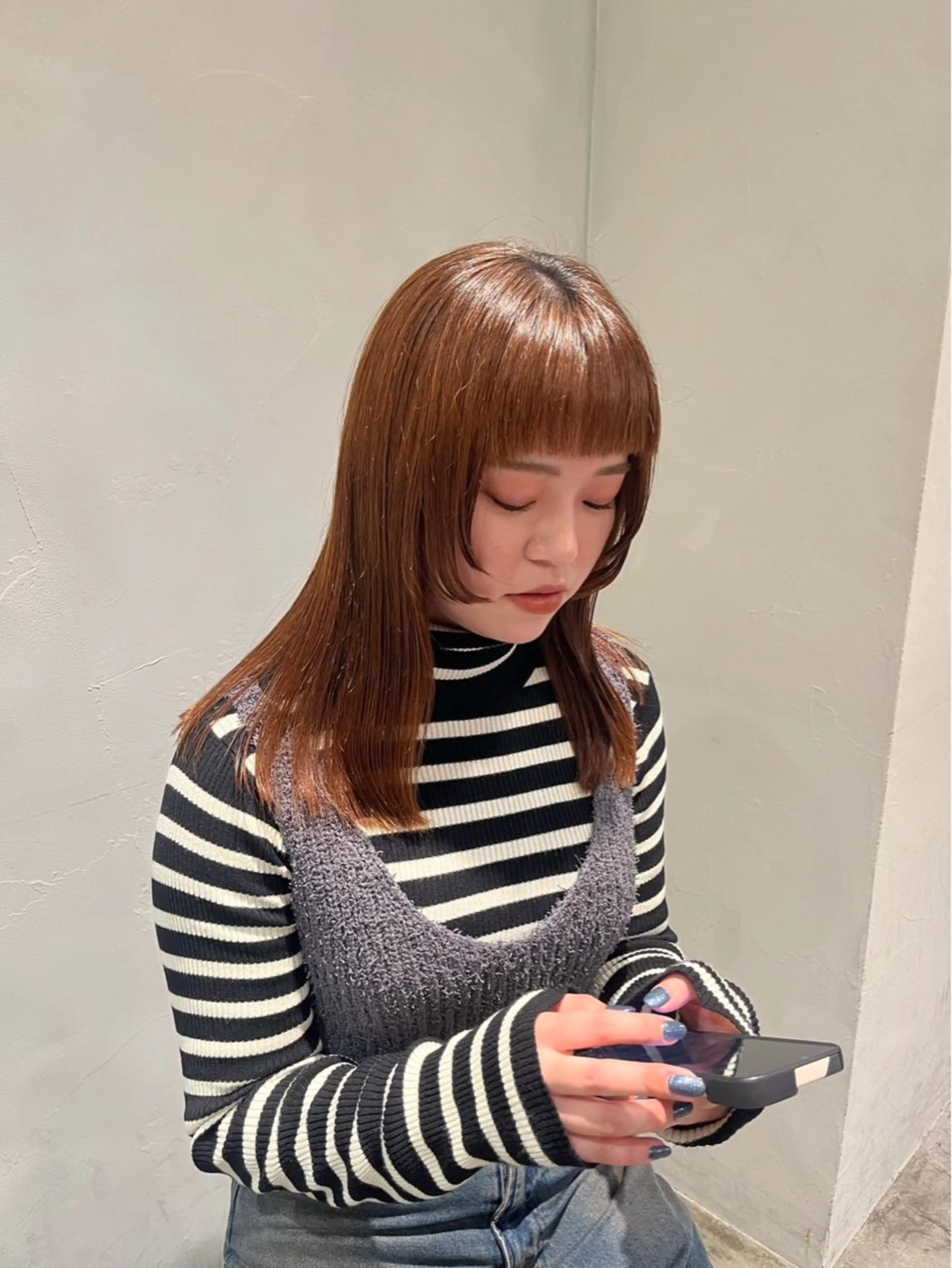 セミロング ALBUM୨୧ momokaのヘアスタイル