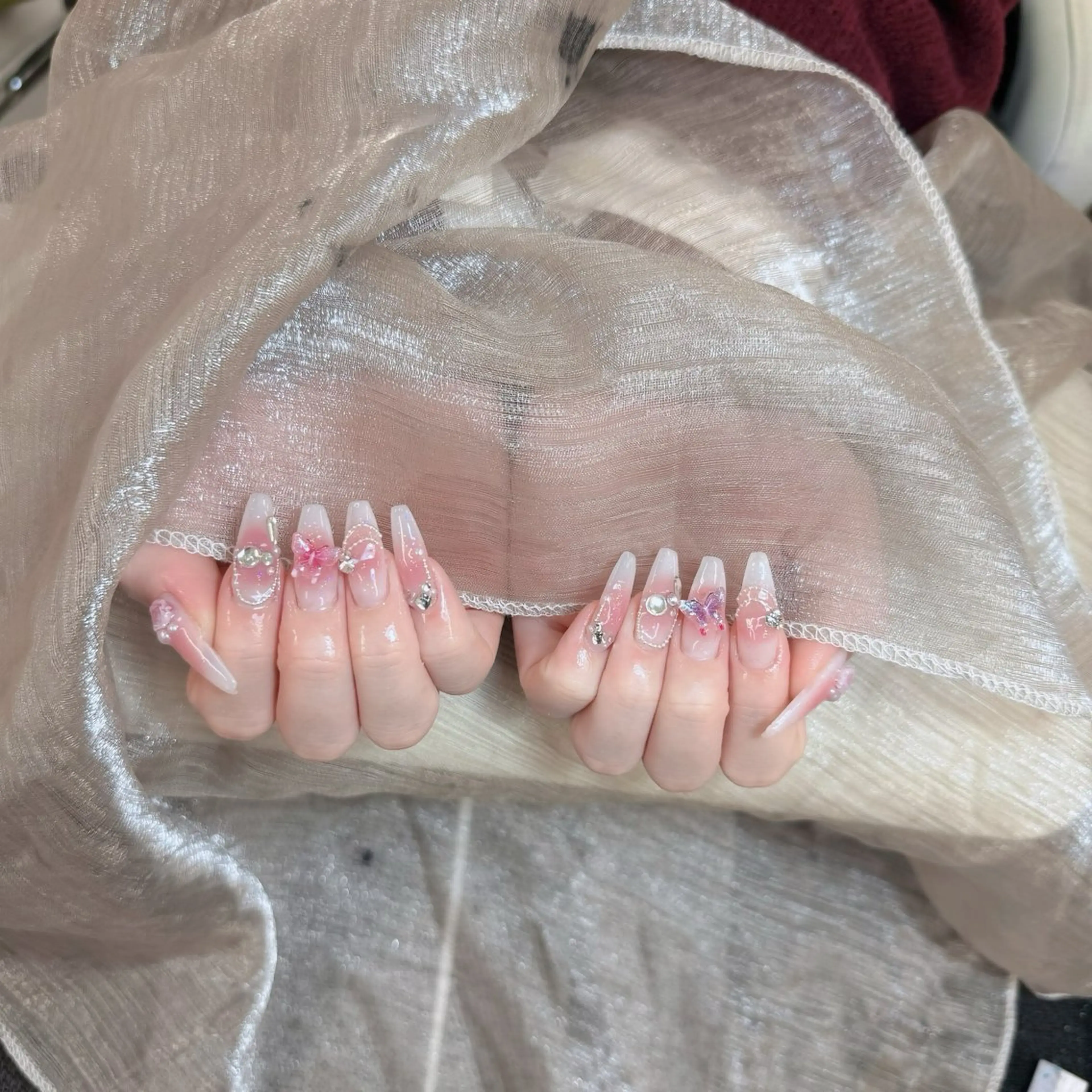 ネイル アートネイル フレンチネイル ジェルネイル 韓国ネイル マグネットネイル Lenie Shinokuboのネイルデザイン