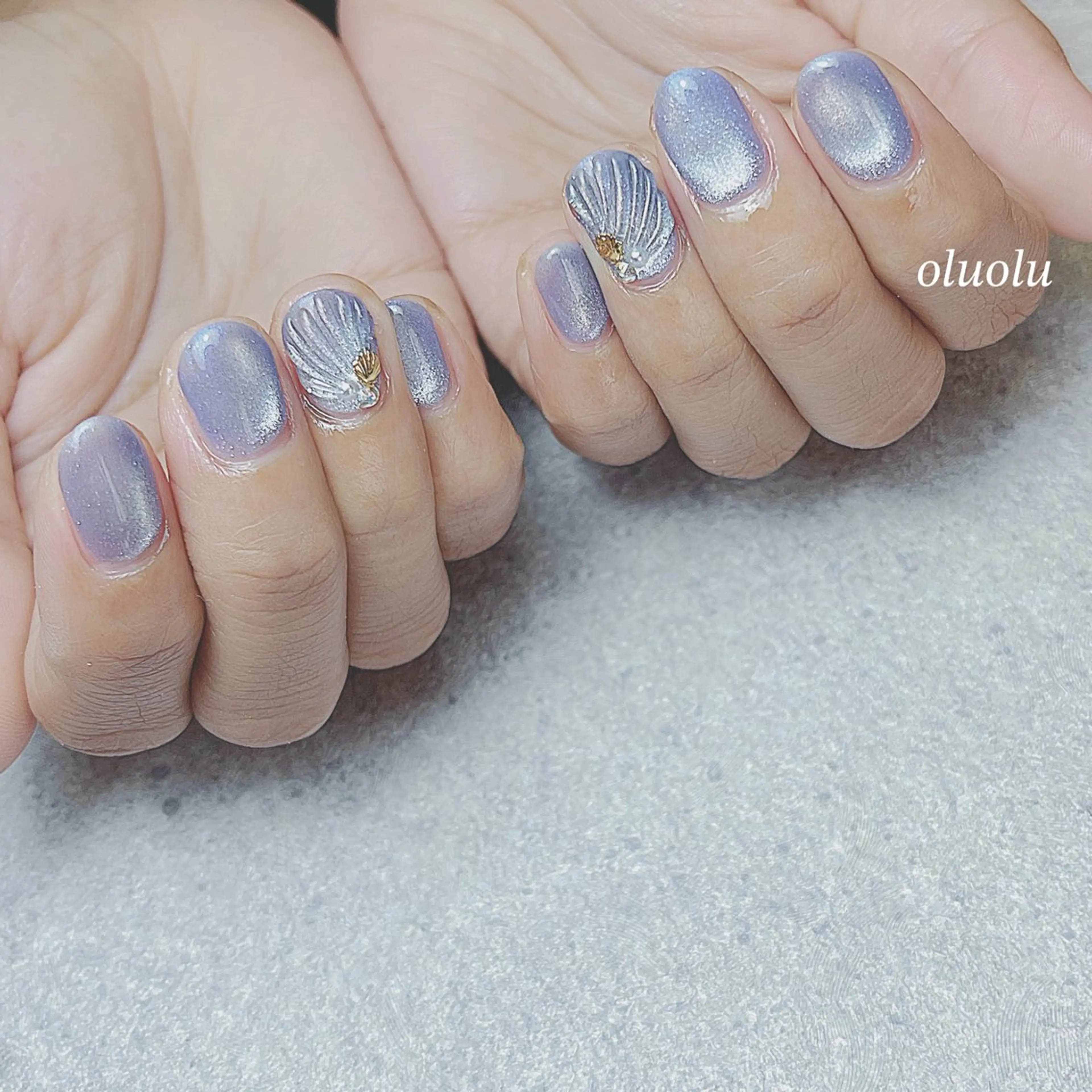 ネイル アートネイル フットネイル マグネットネイル ぷっくりネイル 夏ネイル ハンドネイル 大村 紬華のネイルデザイン