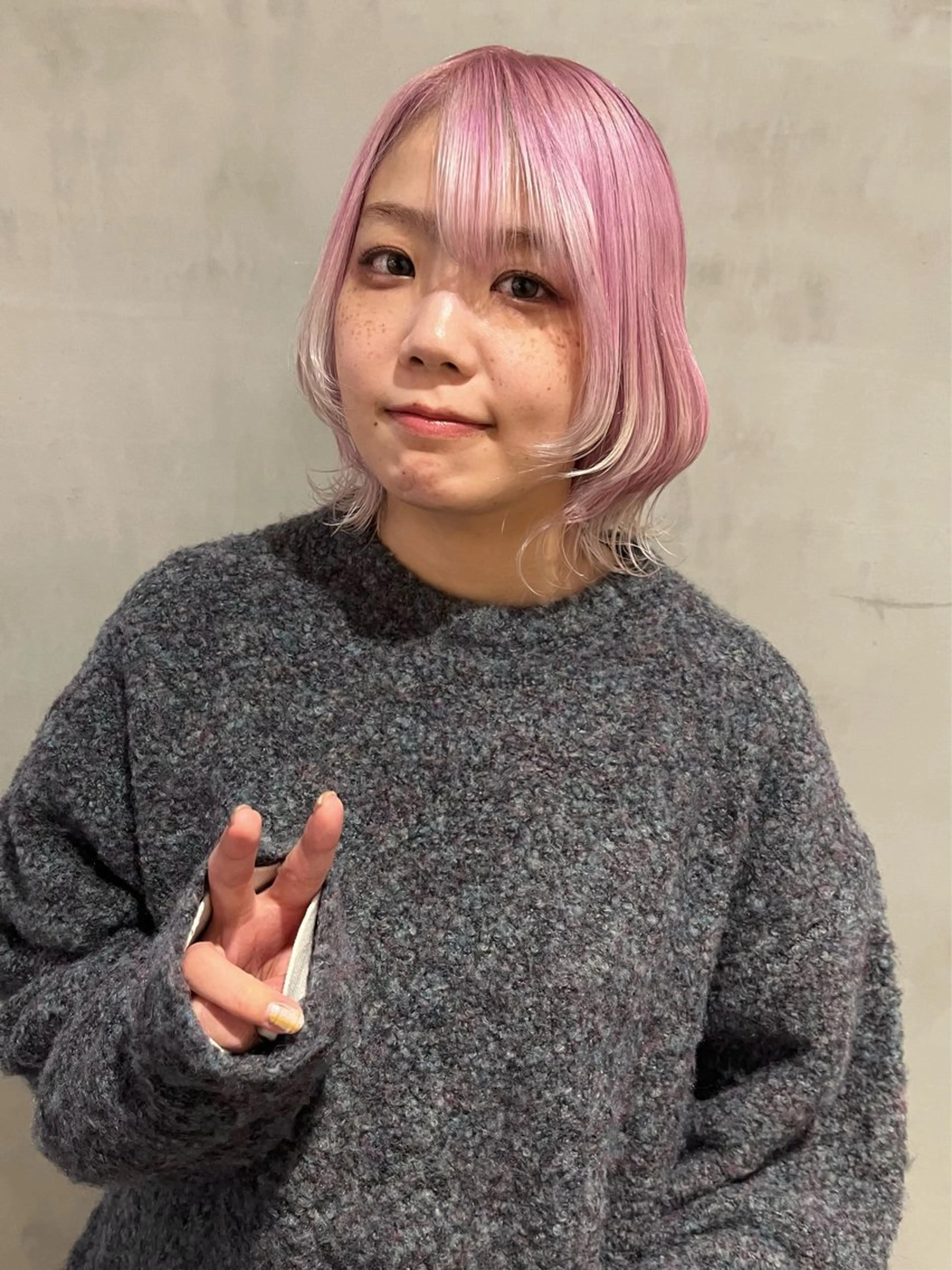 ショート カラー ピンクカラー カット ヘアカラー トリートメント 顔まわり/暖色 可愛い特化🎀ゆうなのヘアスタイル