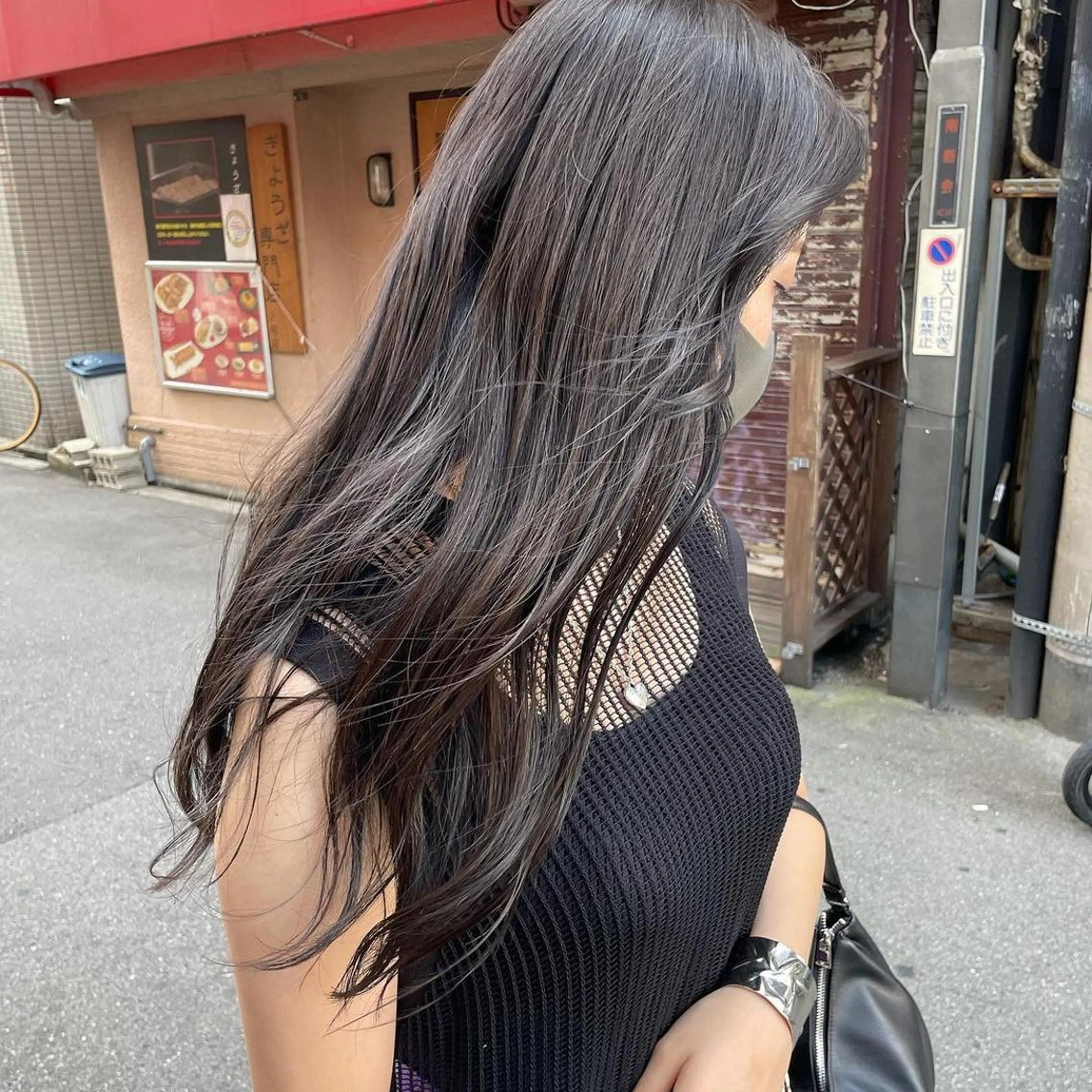 セミロング カラー 髪質改善 Noe心斎橋店のヘアスタイル