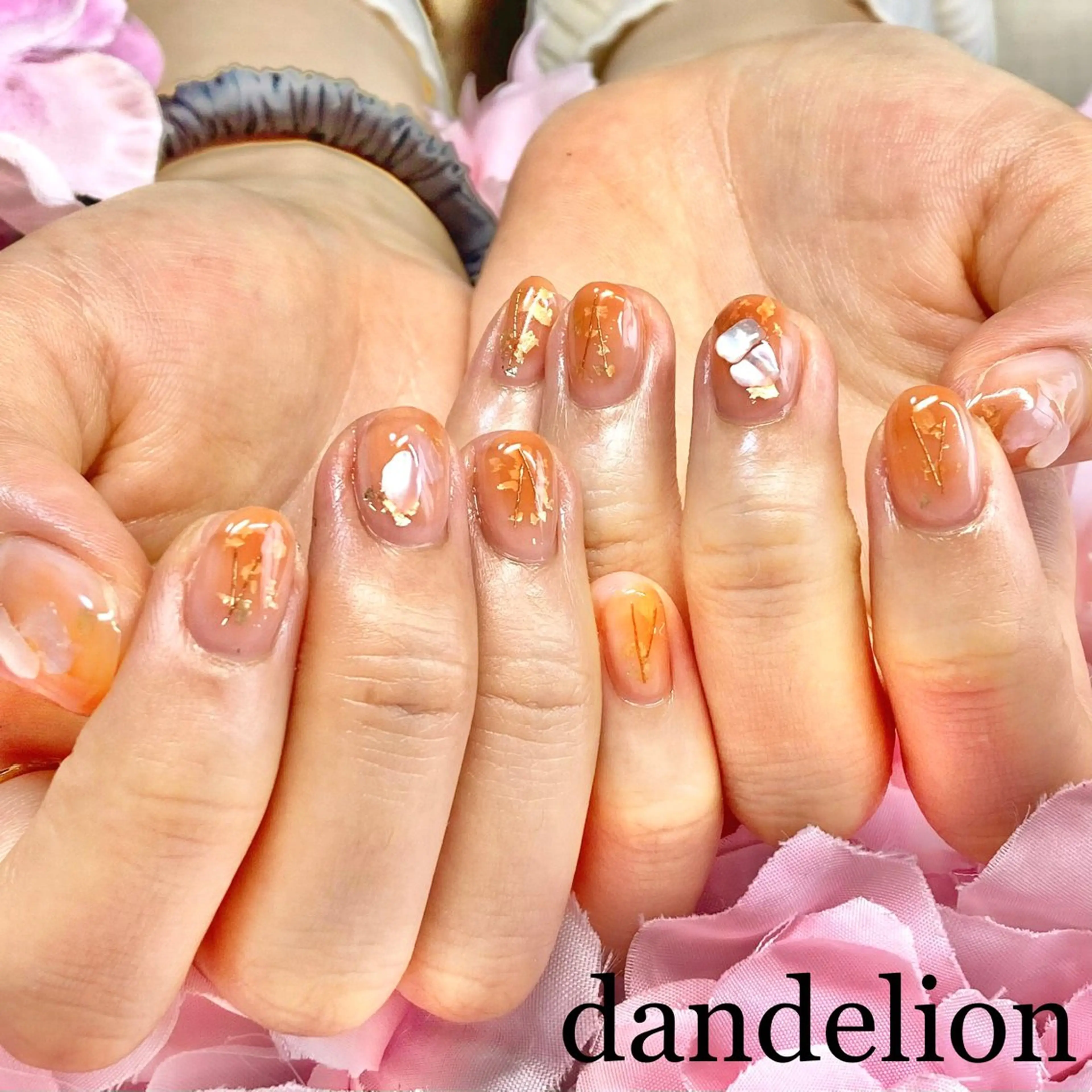 ネイル ハンドネイル ハンドケア dandelion ダンデライオンのネイルデザイン