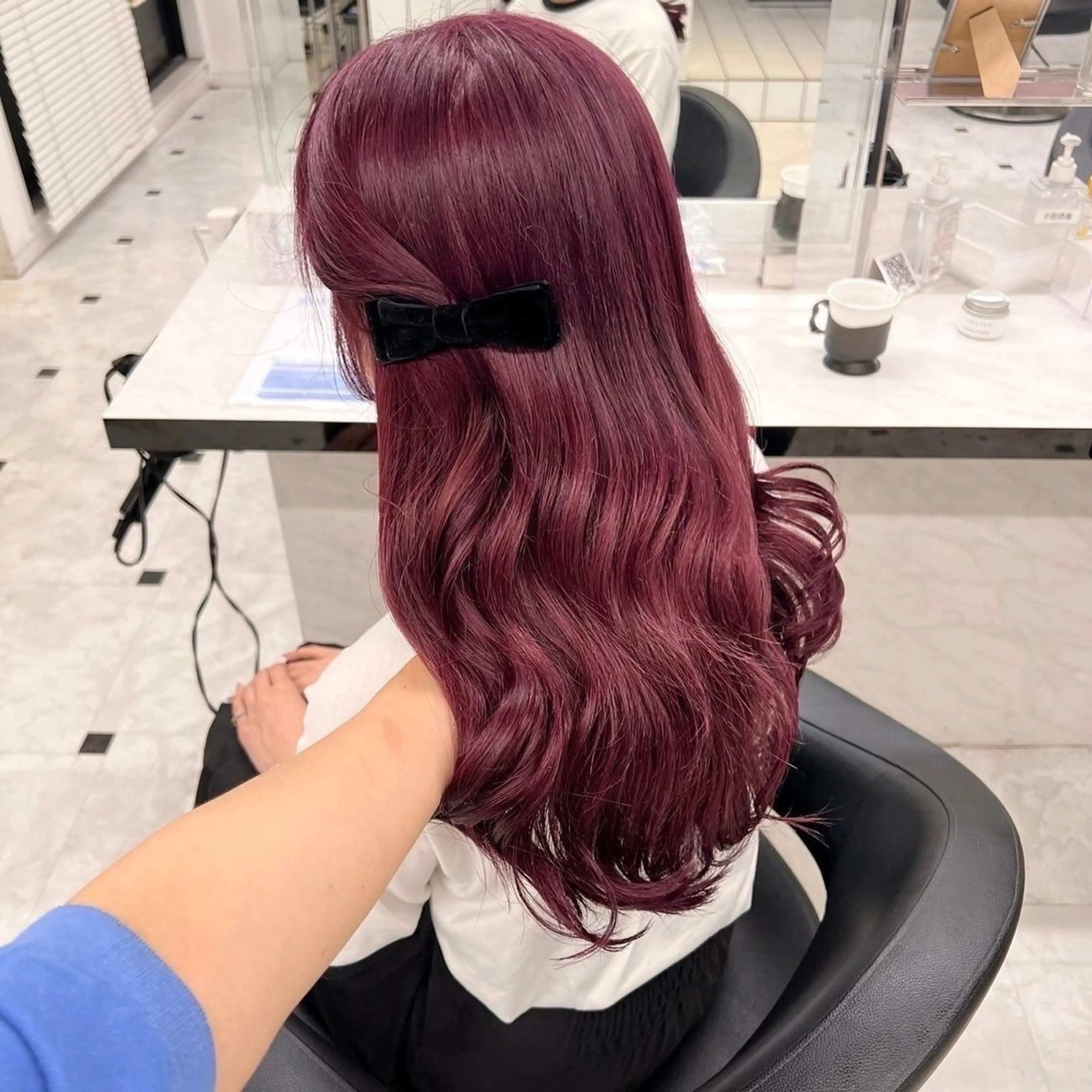 カラー ヘアカラー ヘアセット akari🎀🤍 ガーリーstyleのヘアスタイル