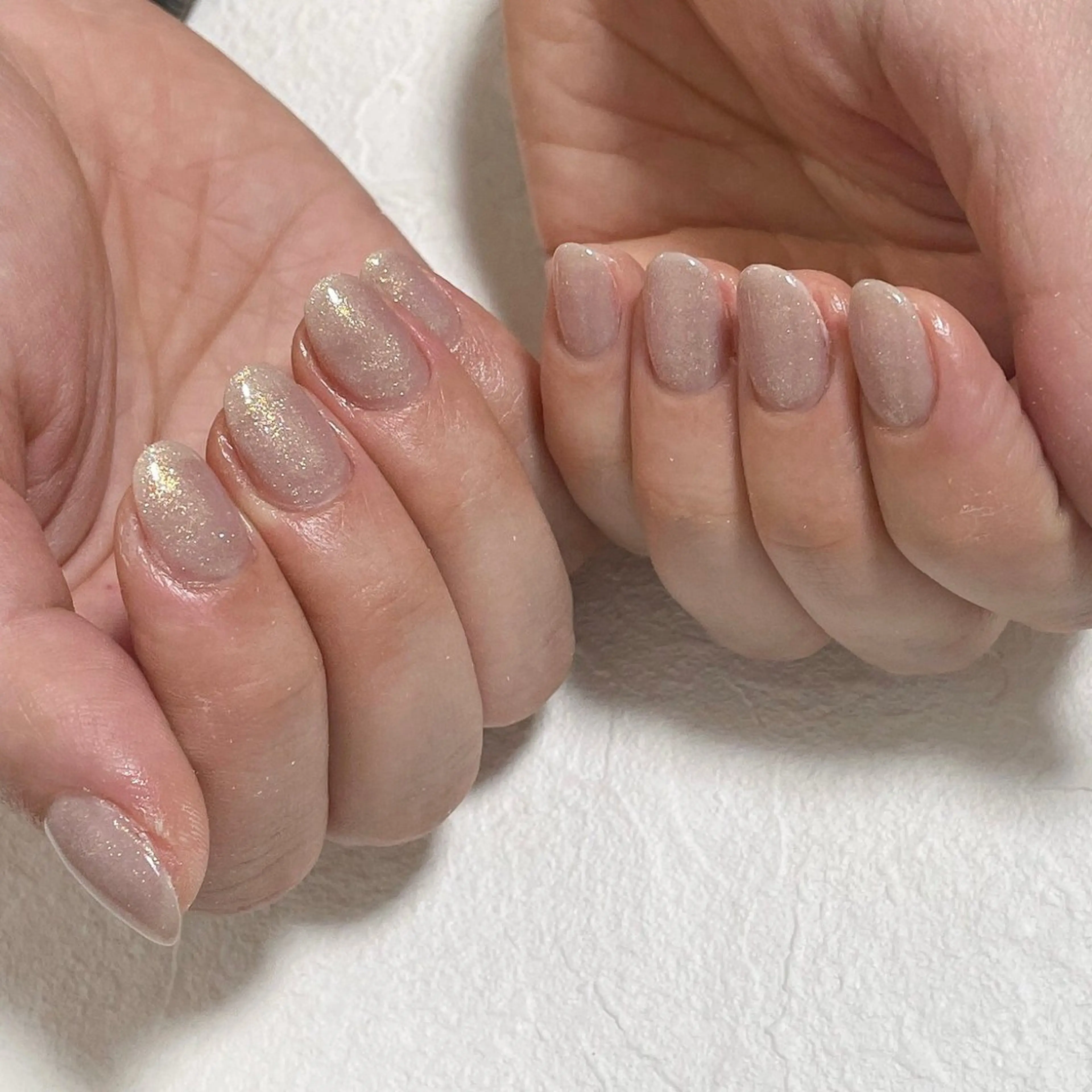 ネイル オーロラネイル フットネイル フレンチネイル ジェルネイル 韓国ネイル Mogu nail 二子玉川のネイルデザイン