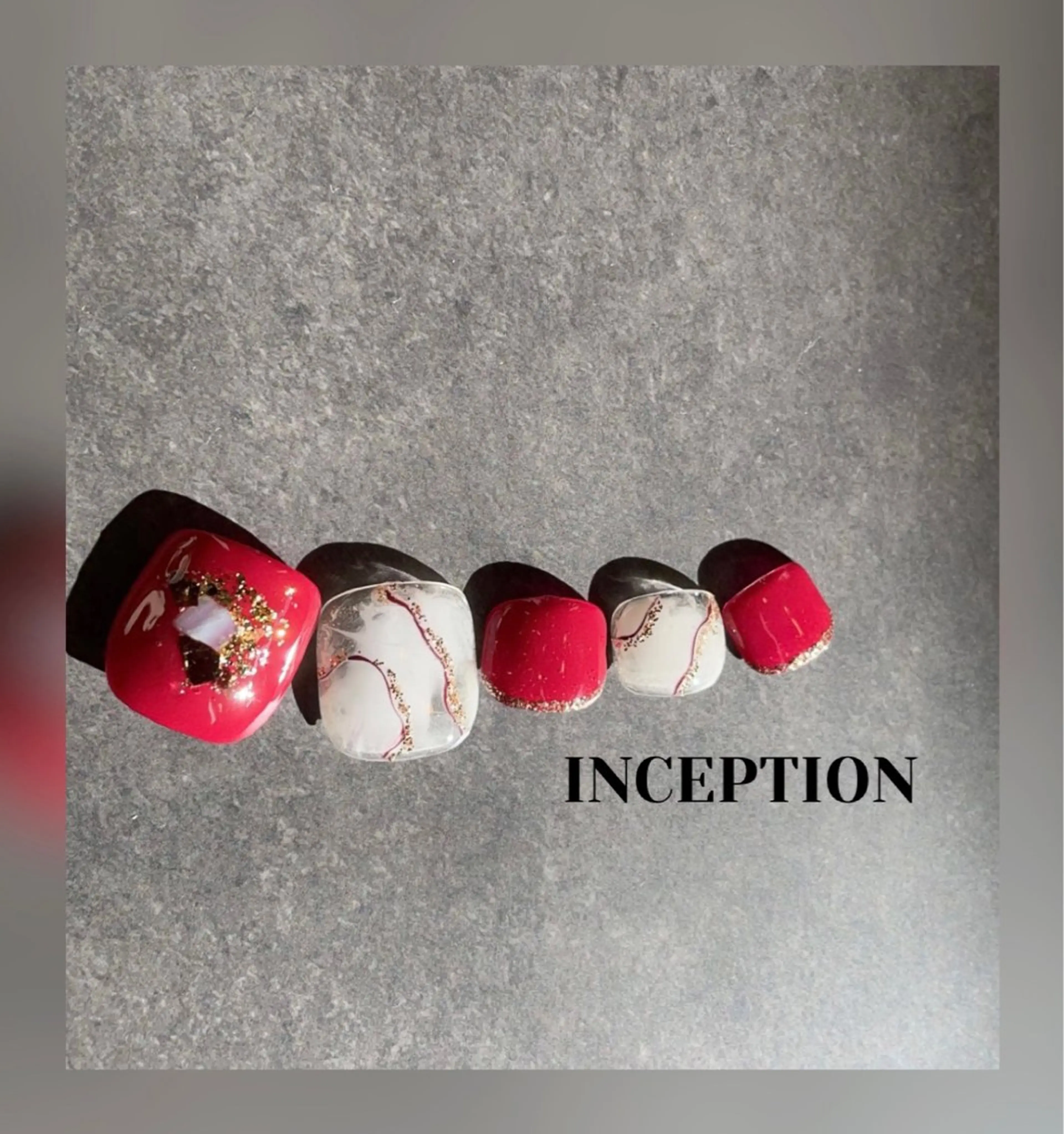 ネイル フットネイル フットネイル INCEPTION NAILのネイルデザイン