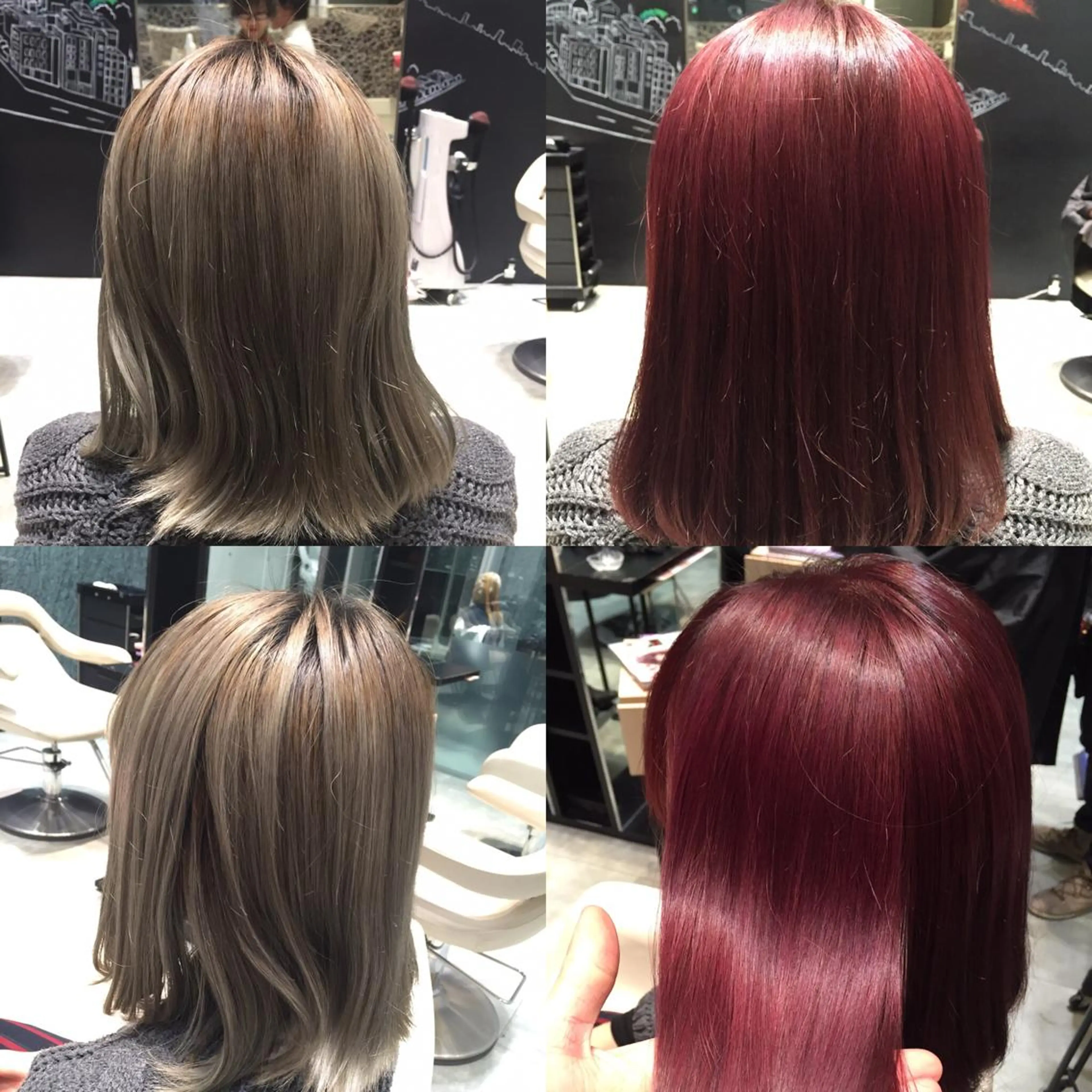 ショート ミディアム セミロング ロング カラー レッドカラー Re:ta KANZOのヘアスタイル