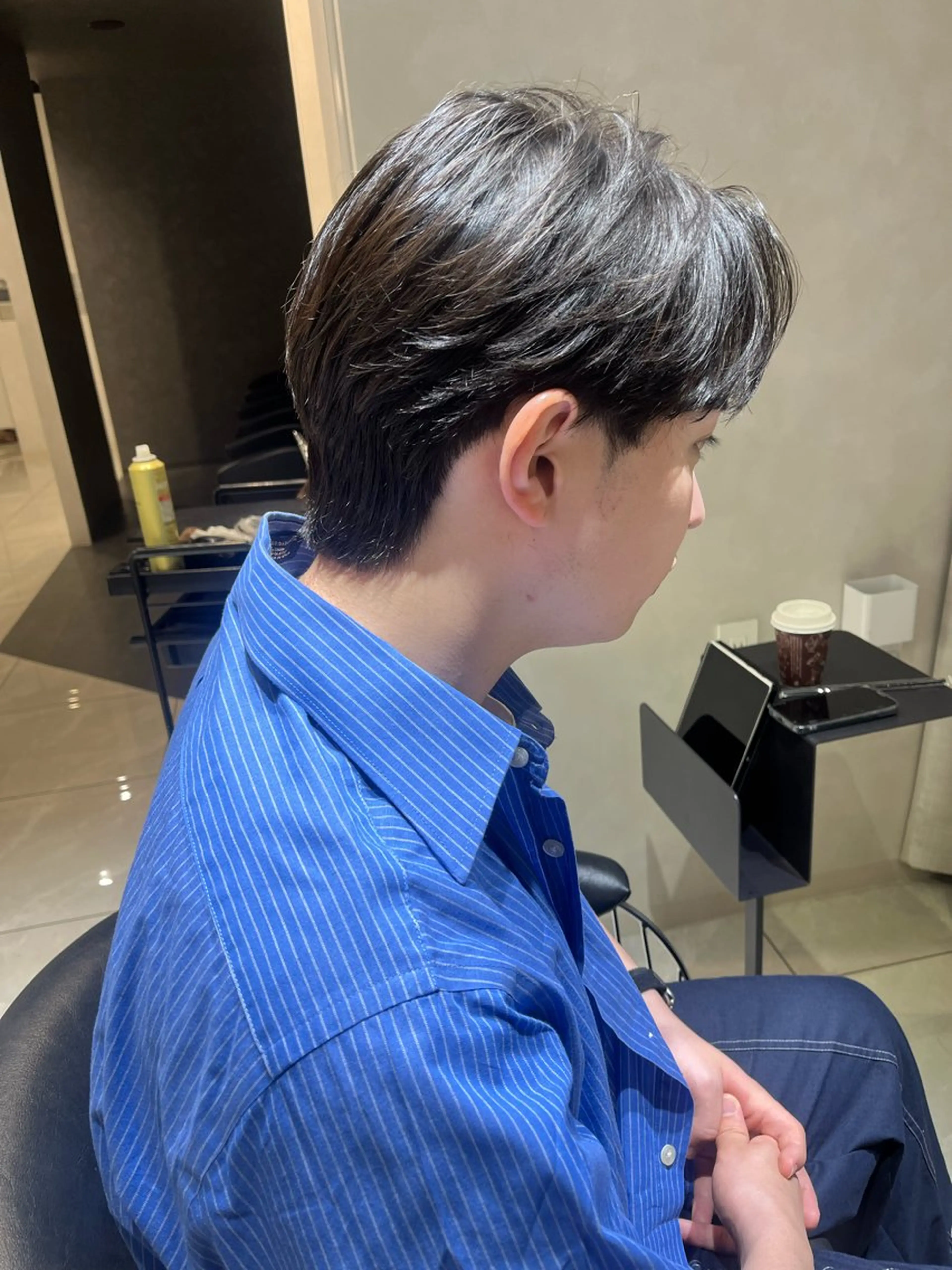 パーマ メンズ カット パーマ メンズセンターパート 🇰🇷wakanaのヘアスタイル