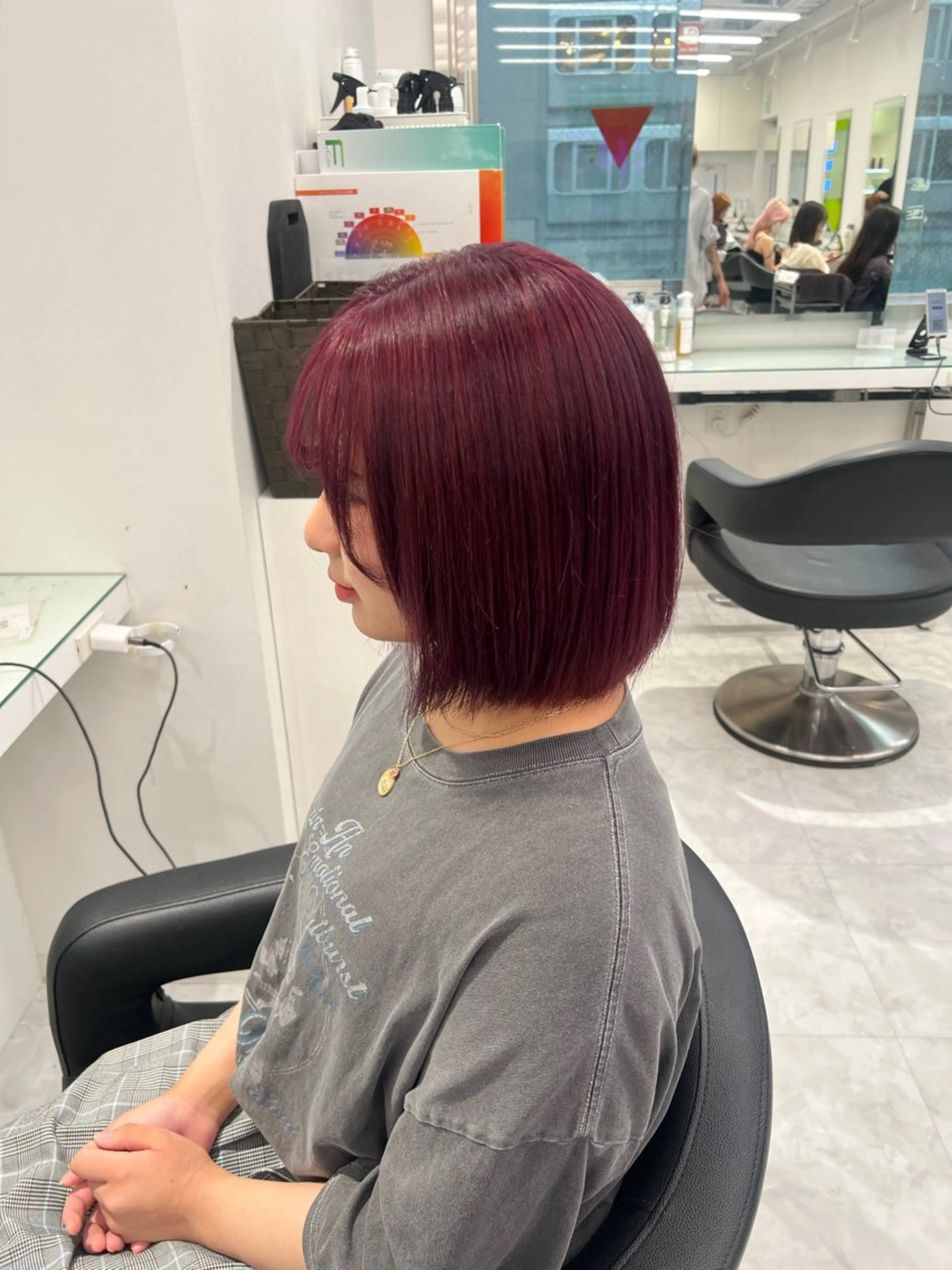 カラー ヘアカラー トリートメント ブリーチなし透明感 💗RYOTAのヘアスタイル