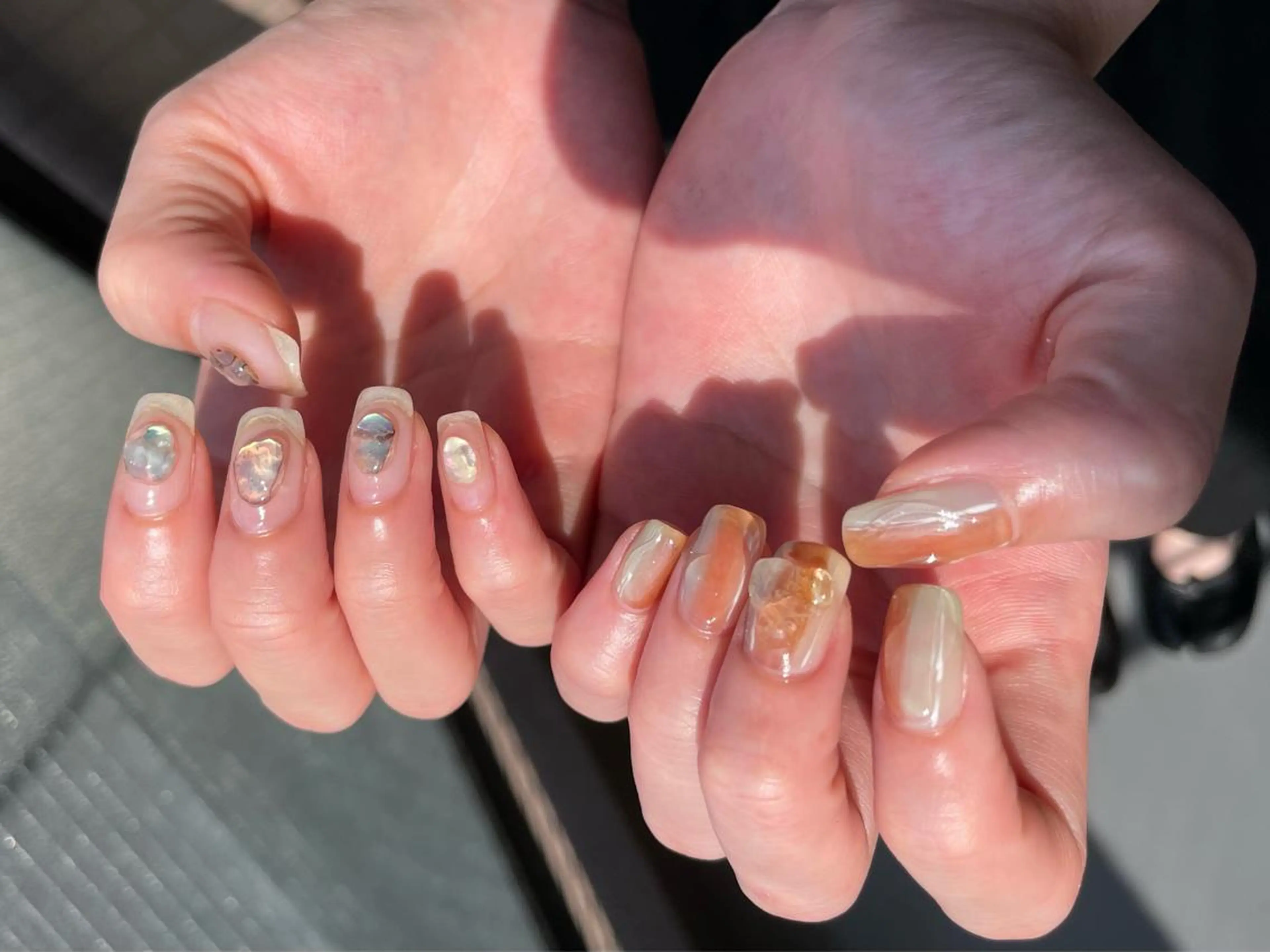 ネイル アートネイル オーロラネイル クリアネイル フットネイル フレンチネイル ハンドネイル アトリエ １０３のネイルデザイン