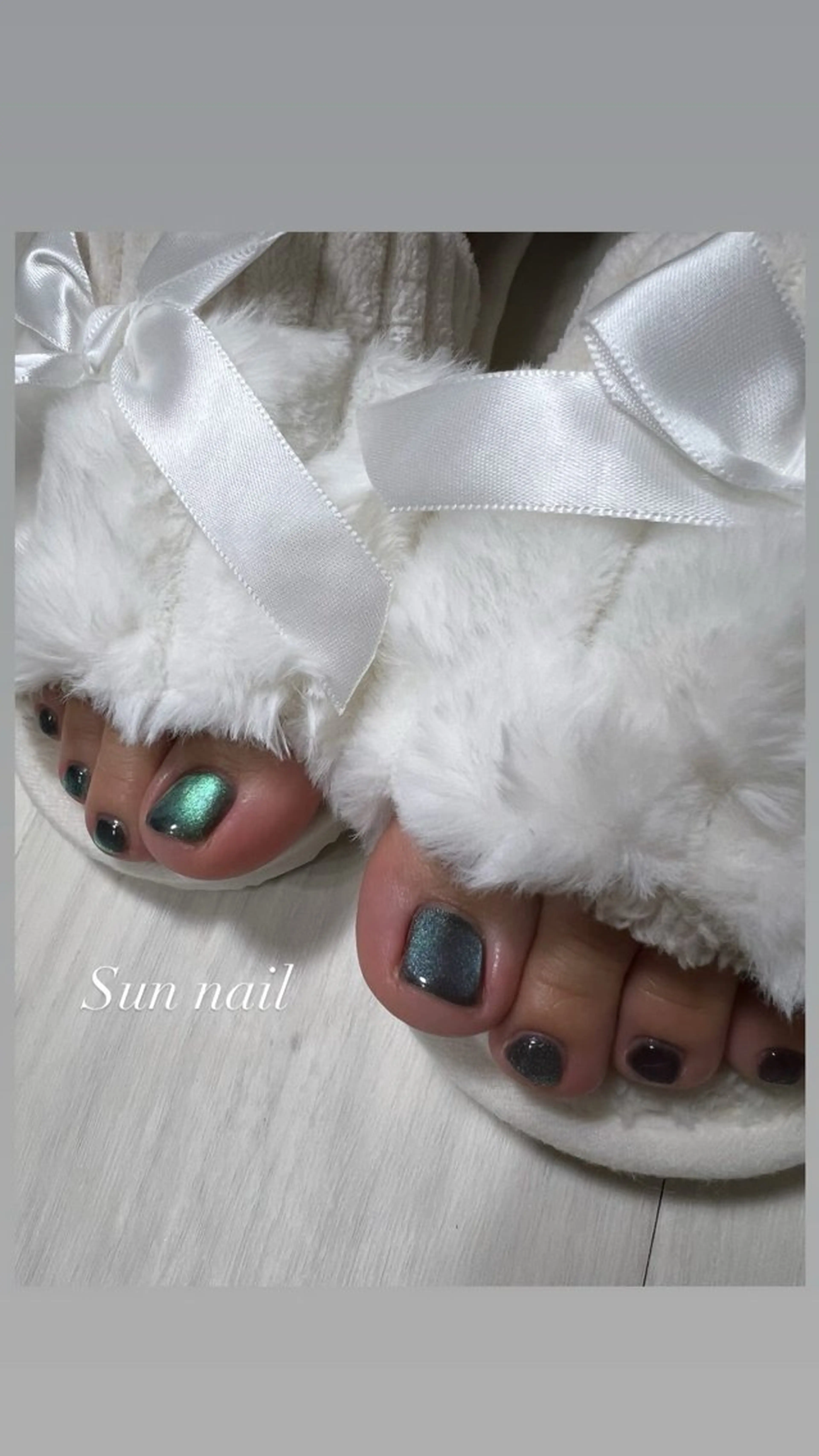 ネイル マグネットネイル ハンドネイル フットネイル Sun nail ...ayaのネイルデザイン