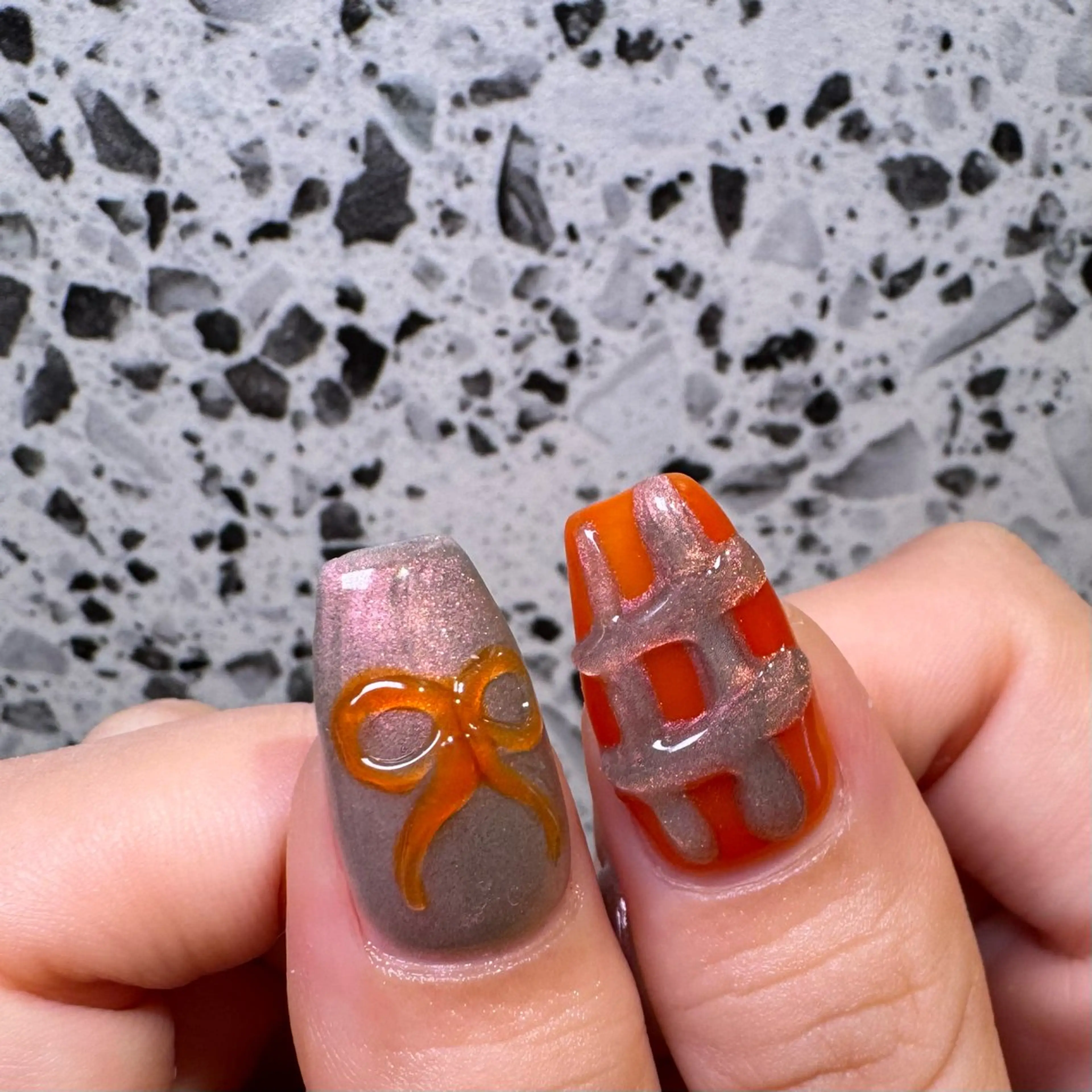 ネイル ハンドネイル RIEKO🍒 ワンホン♡推しネイルのネイルデザイン