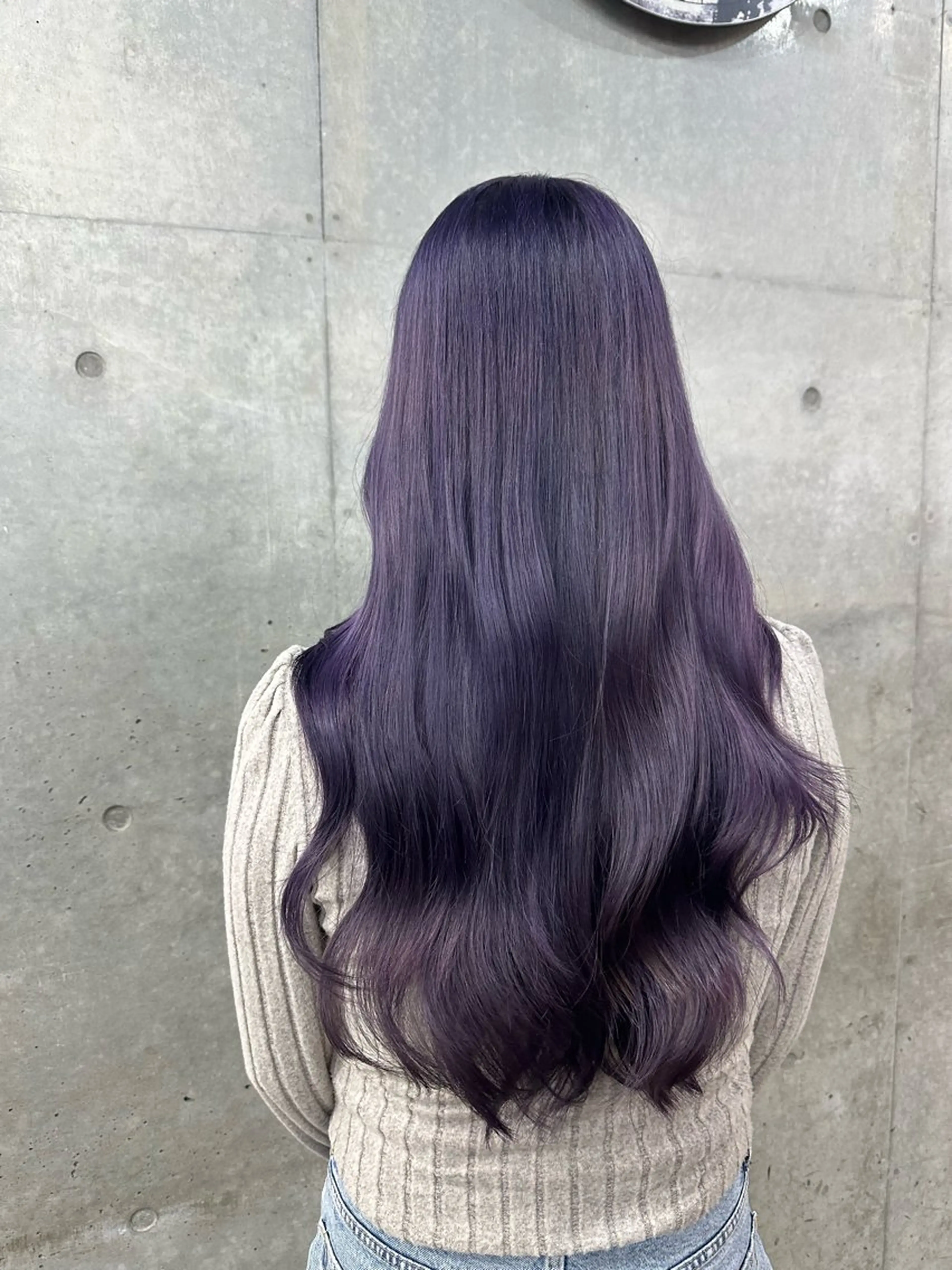 ロング カラー ラベンダーカラー ピンクカラー ピンクラベンダー ヘアカラー 透明感カラー/外苑前 /MIRAI🇰🇷のヘアスタイル