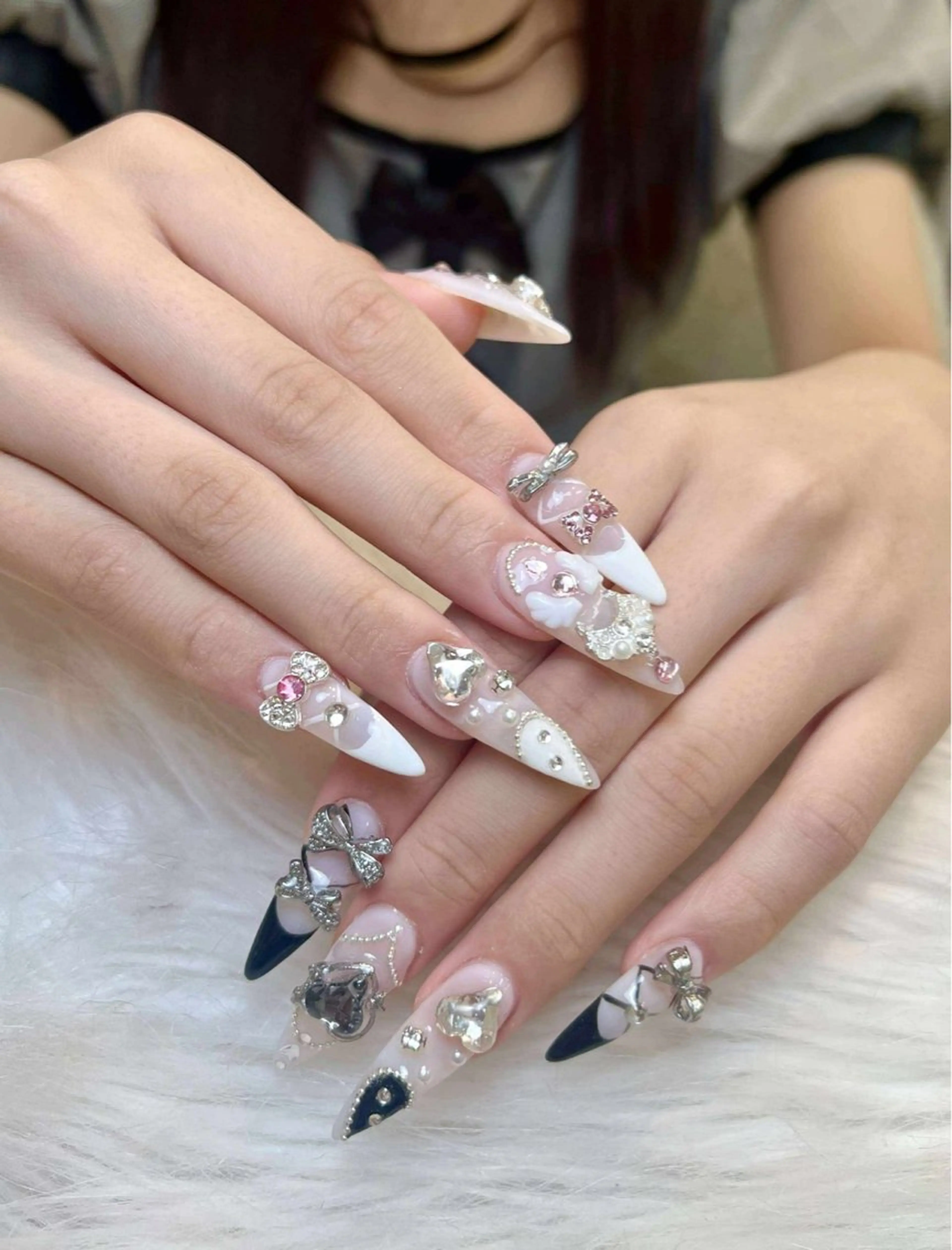 ネイル アートネイル 成人式 ジェルネイル ニュアンスネイル 夏ネイル ハンドネイル Jenn Nail Shinokuboのネイルデザイン