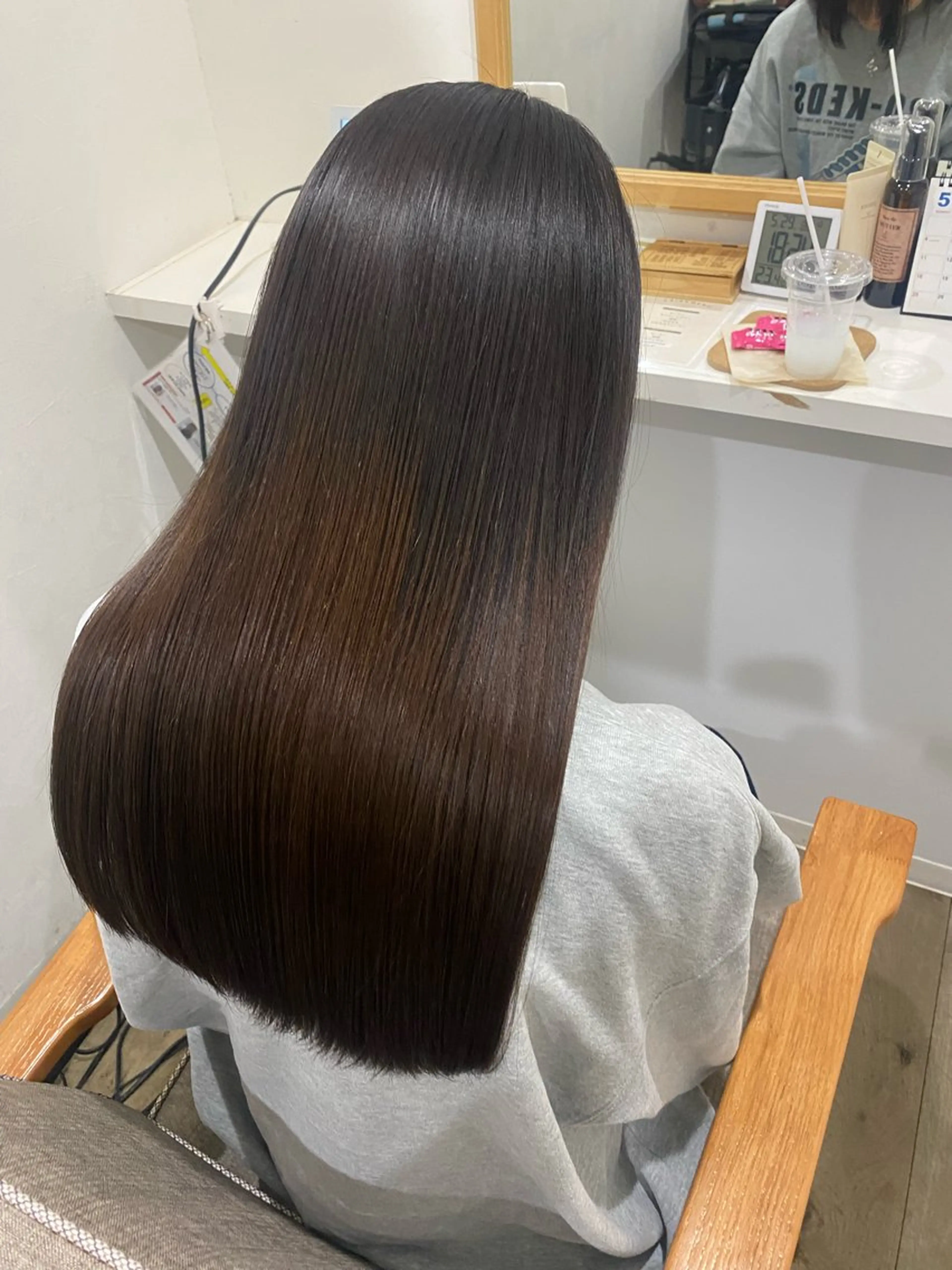 ロング カット 縮毛矯正 Jewel  Box東梅田所属・髪質改善サロン 梅田/ヨナミネのヘアスタイル