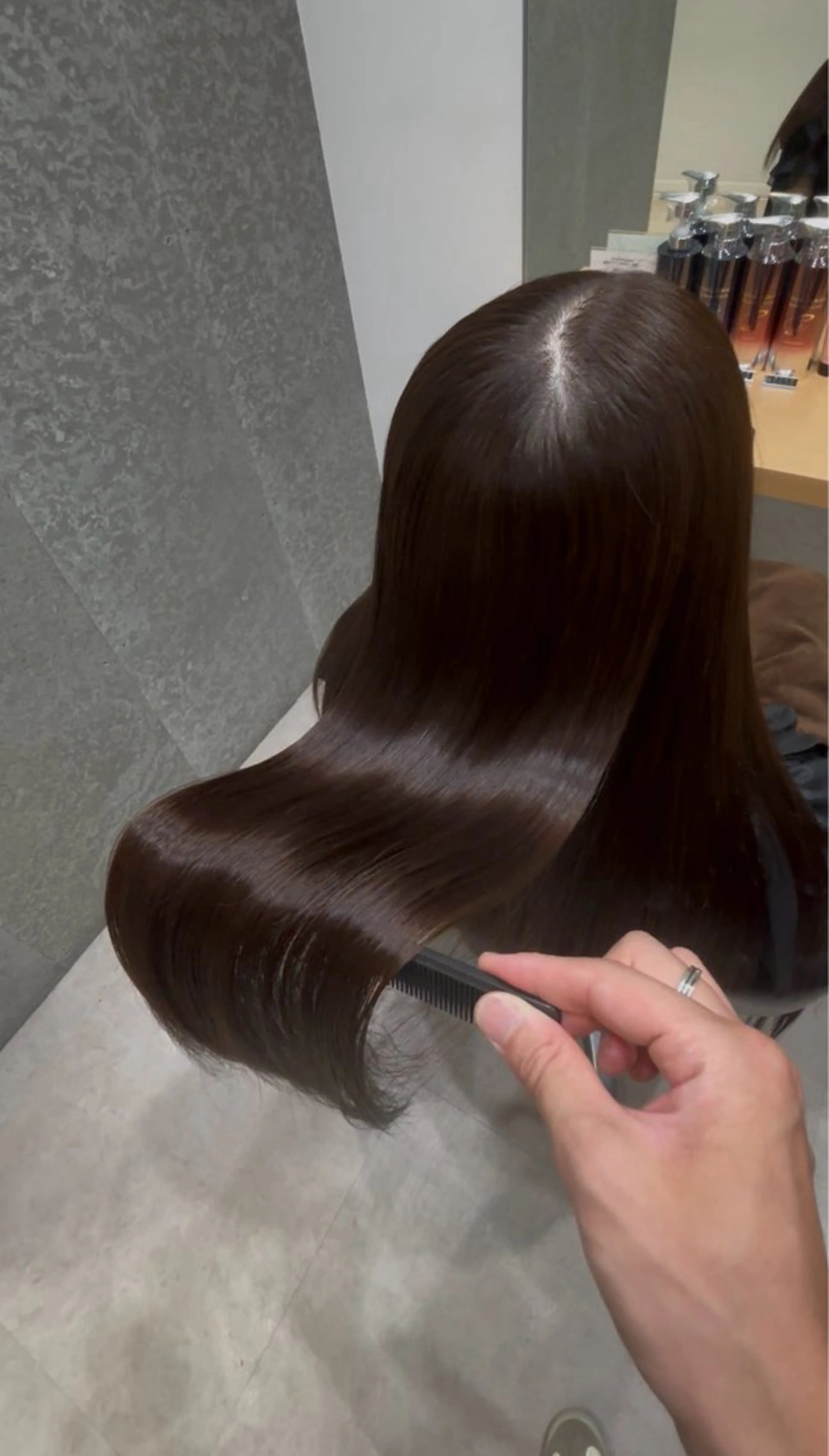 ミディアム 髪質改善 トリートメント トリートメント ヘッドスパ 髪質改善ヘアケア 艶髪特化/上田のヘアスタイル