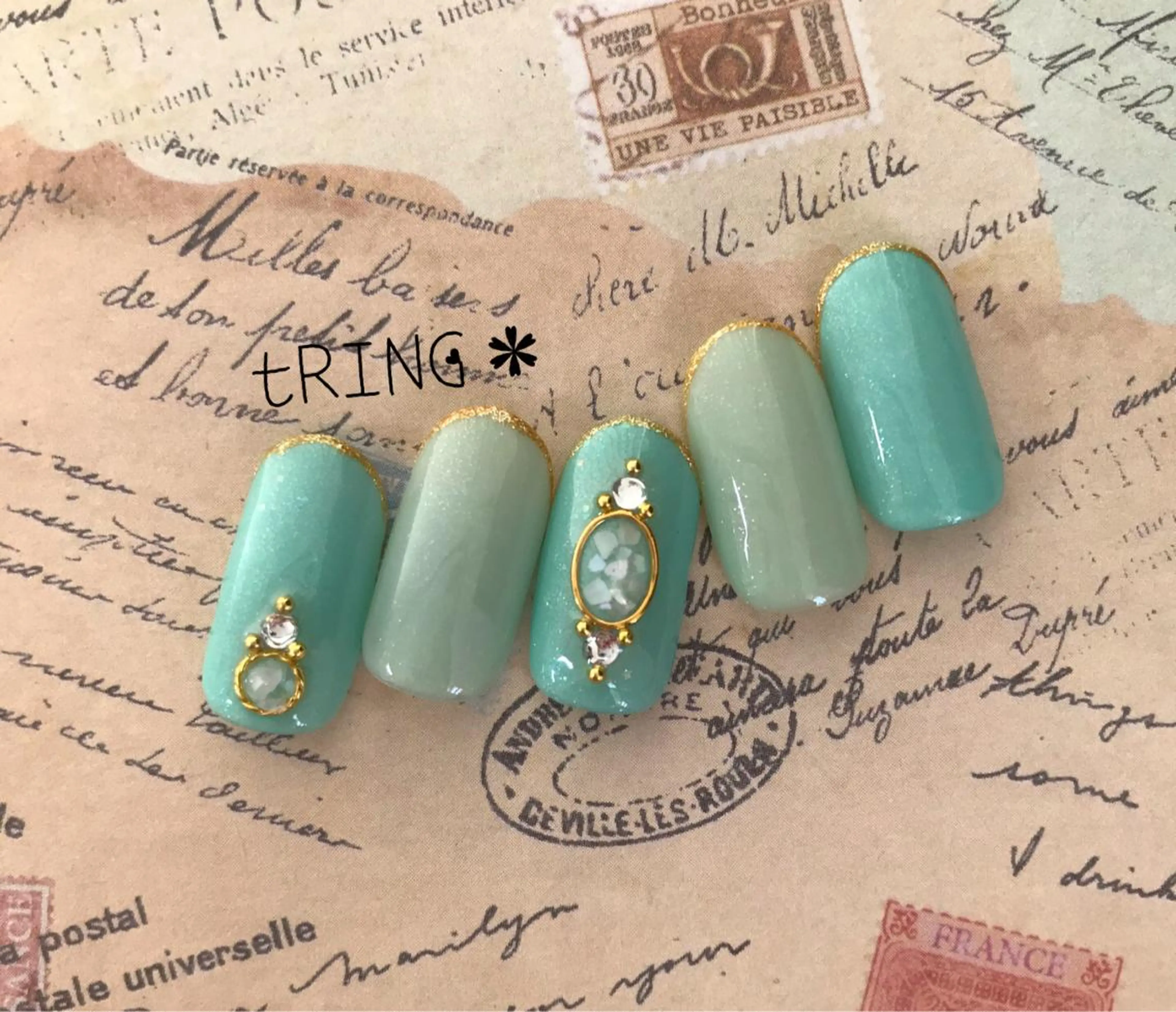 ネイル tRING＊ しいの木台のネイルデザイン