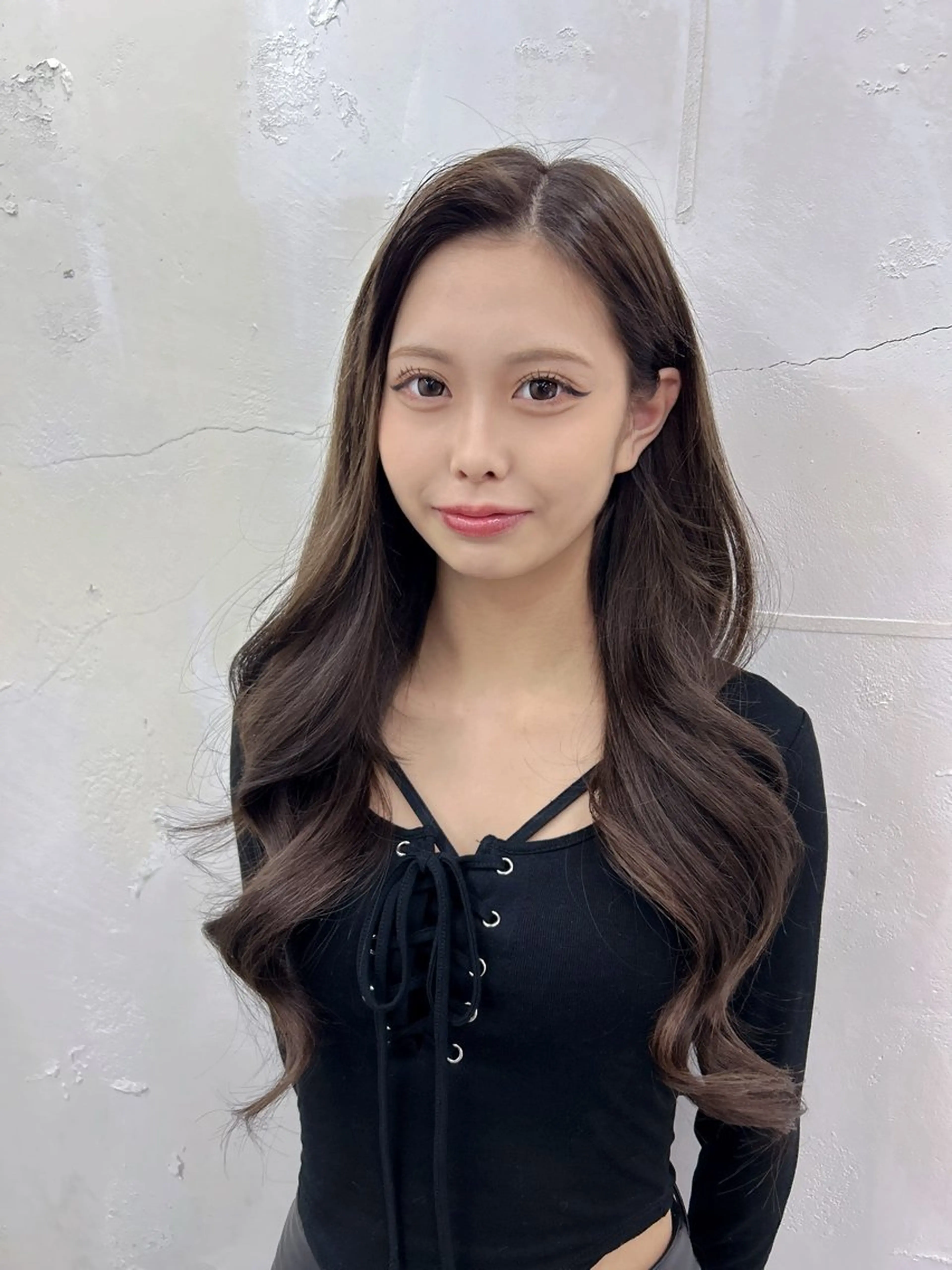 ロング カラー ベージュカラー ブラウンカラー ブラウンベージュ エクステ カット ヘアカラー トリートメント エクステ ヘアセット alpha. カラーエクステ下妻のヘアスタイル