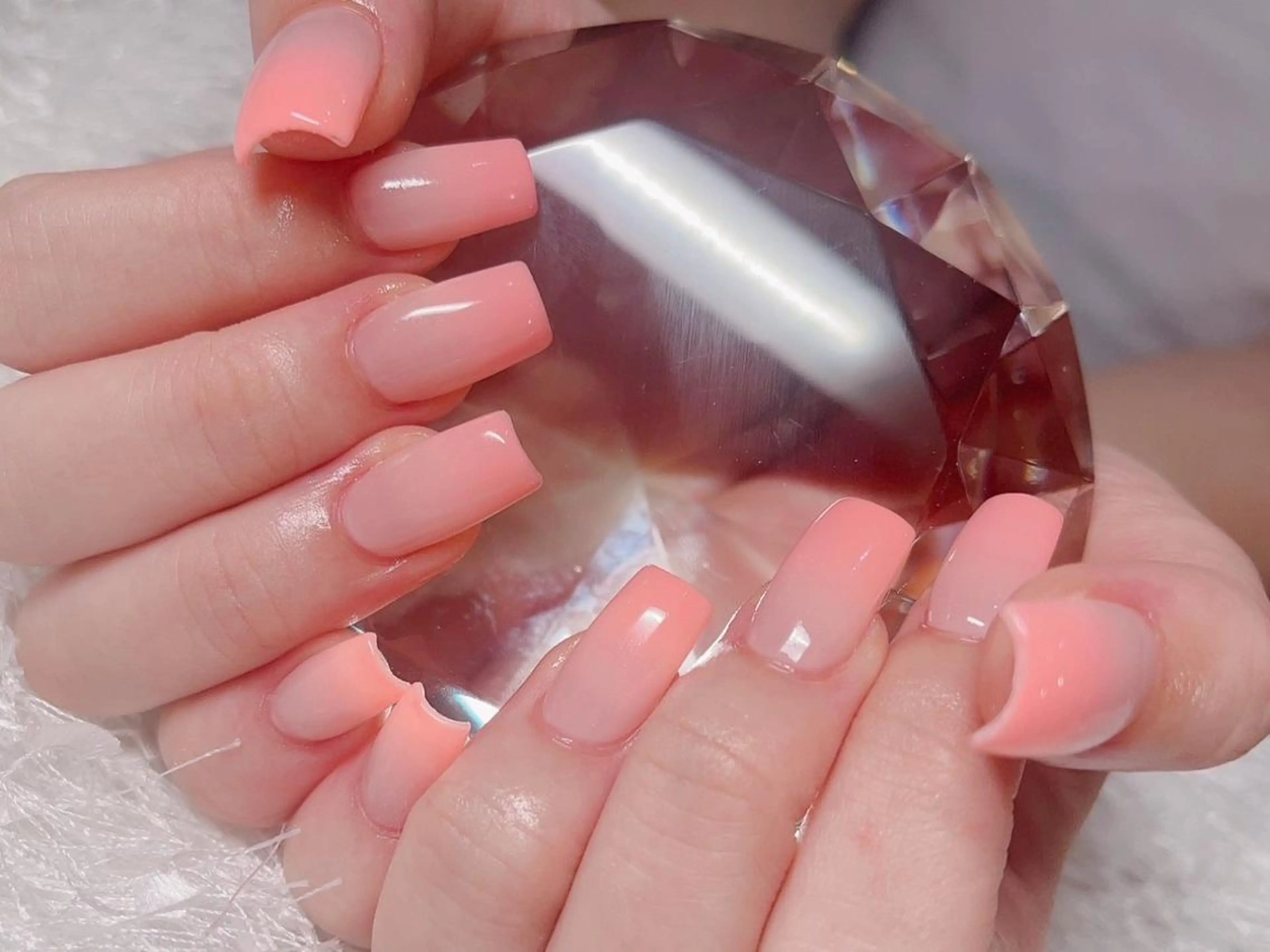 ネイル 長さ出し ジェルネイル グラデーション 韓国ネイル マグネットネイル ハンドネイル Nail&eye Belire 新宿のネイルデザイン