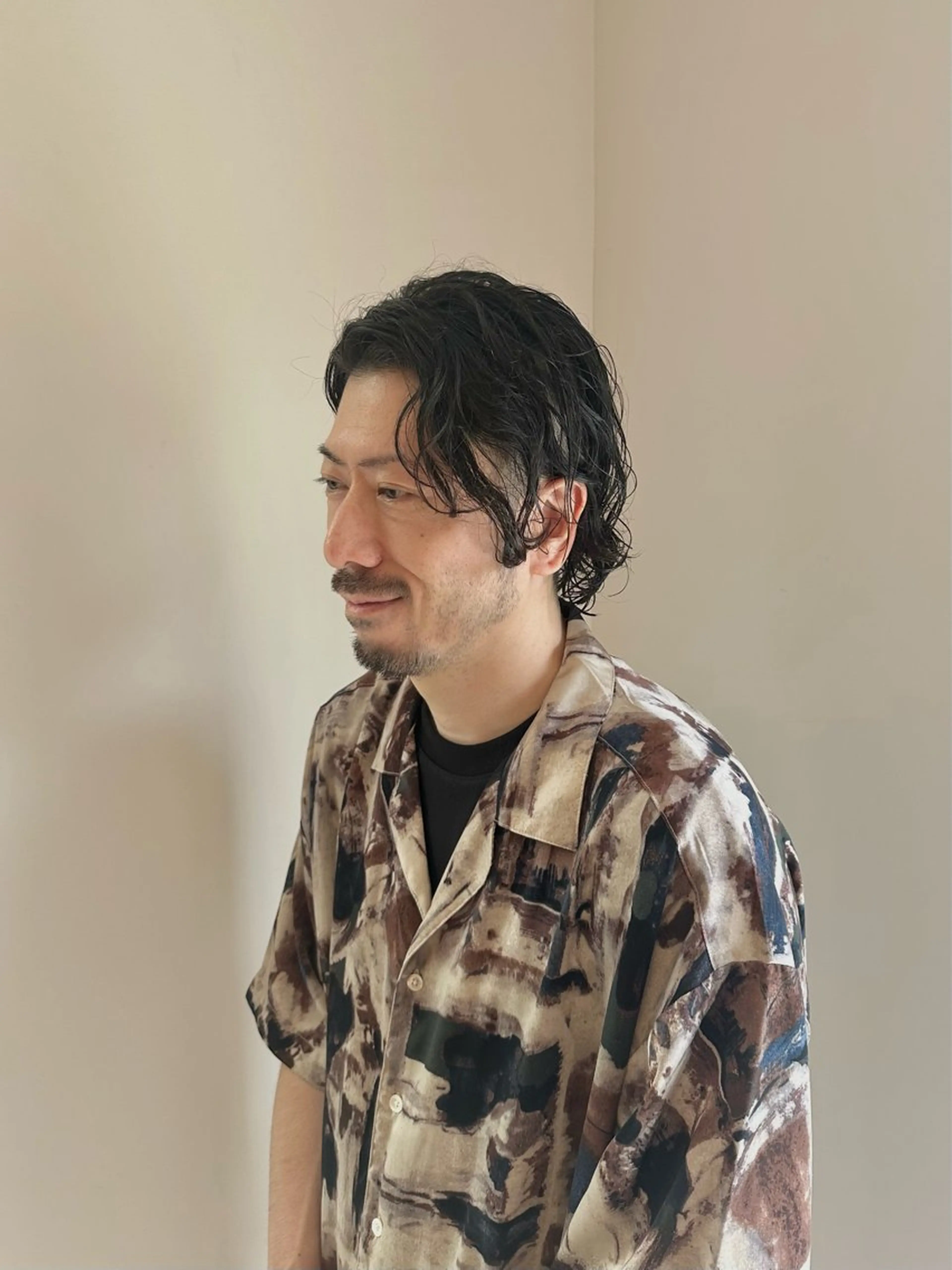 ミディアム メンズ くせ毛 メンズパーマ達人/ フェード/イツキのヘアスタイル