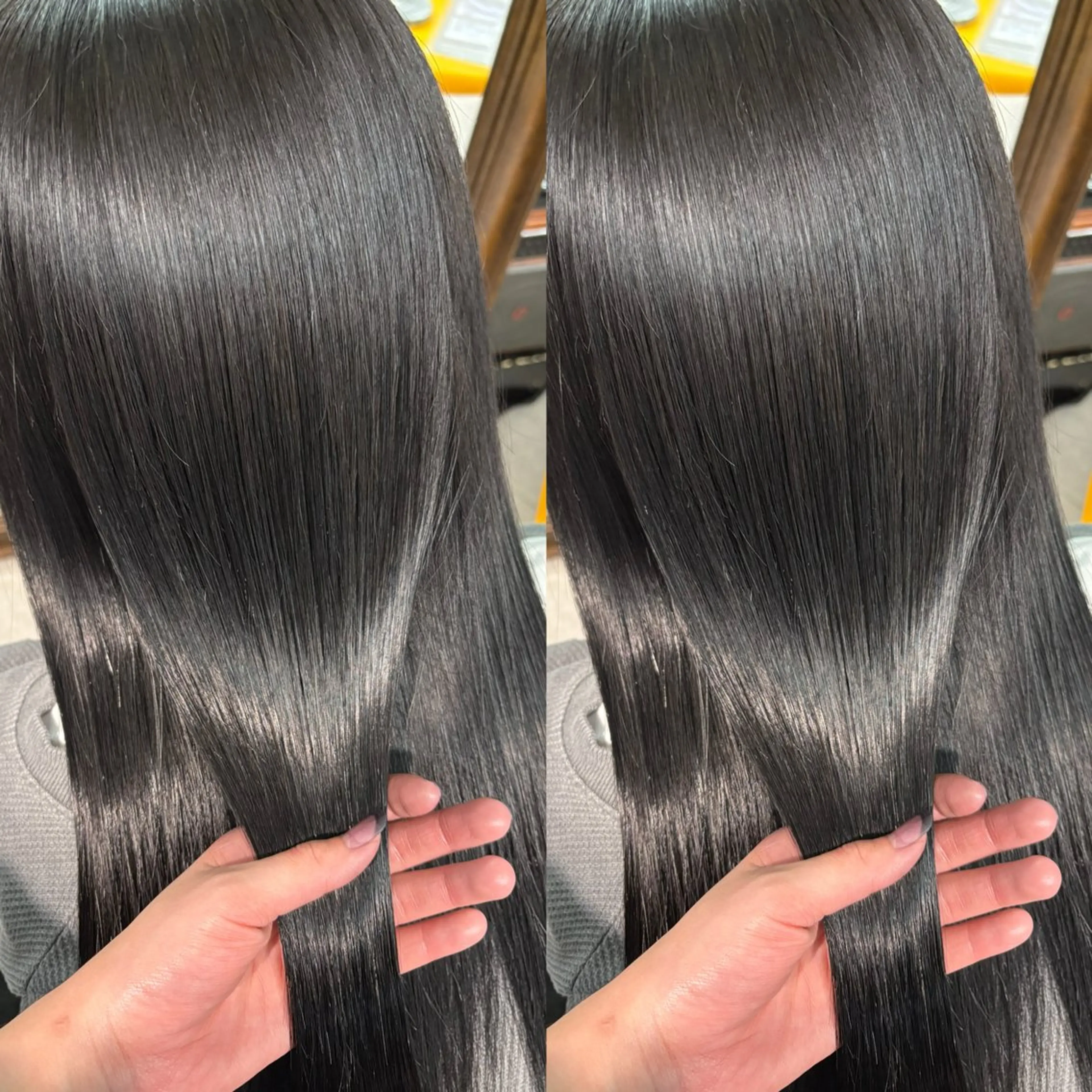 ロング 髪質改善 ヘアカラー なんば🍓 似合わせカラー🐬のヘアスタイル