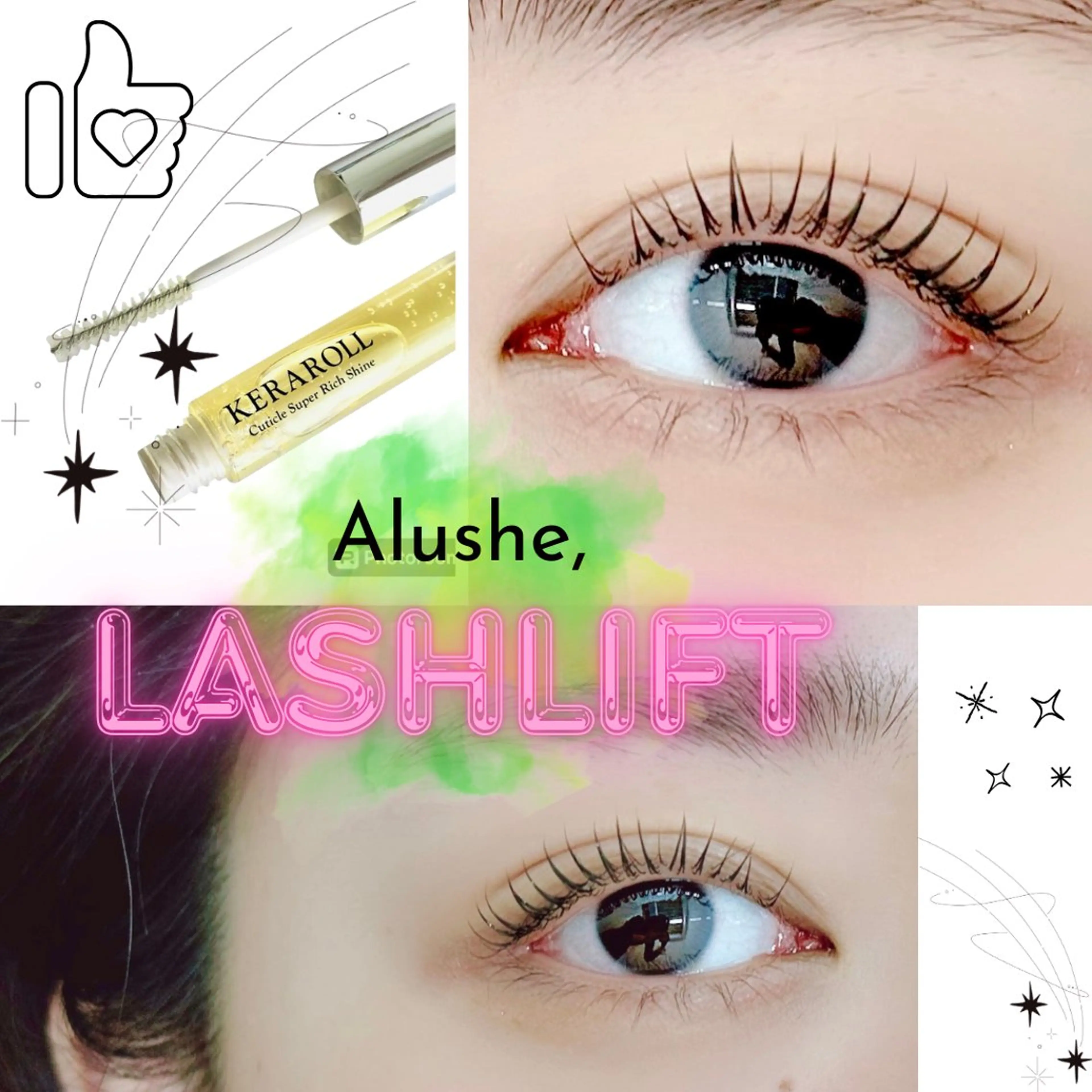 【人気No.2🪽】まつ毛パーマ/ケラチンラッシュリフト+アイパックシート付き💎土日祝+300円の写真