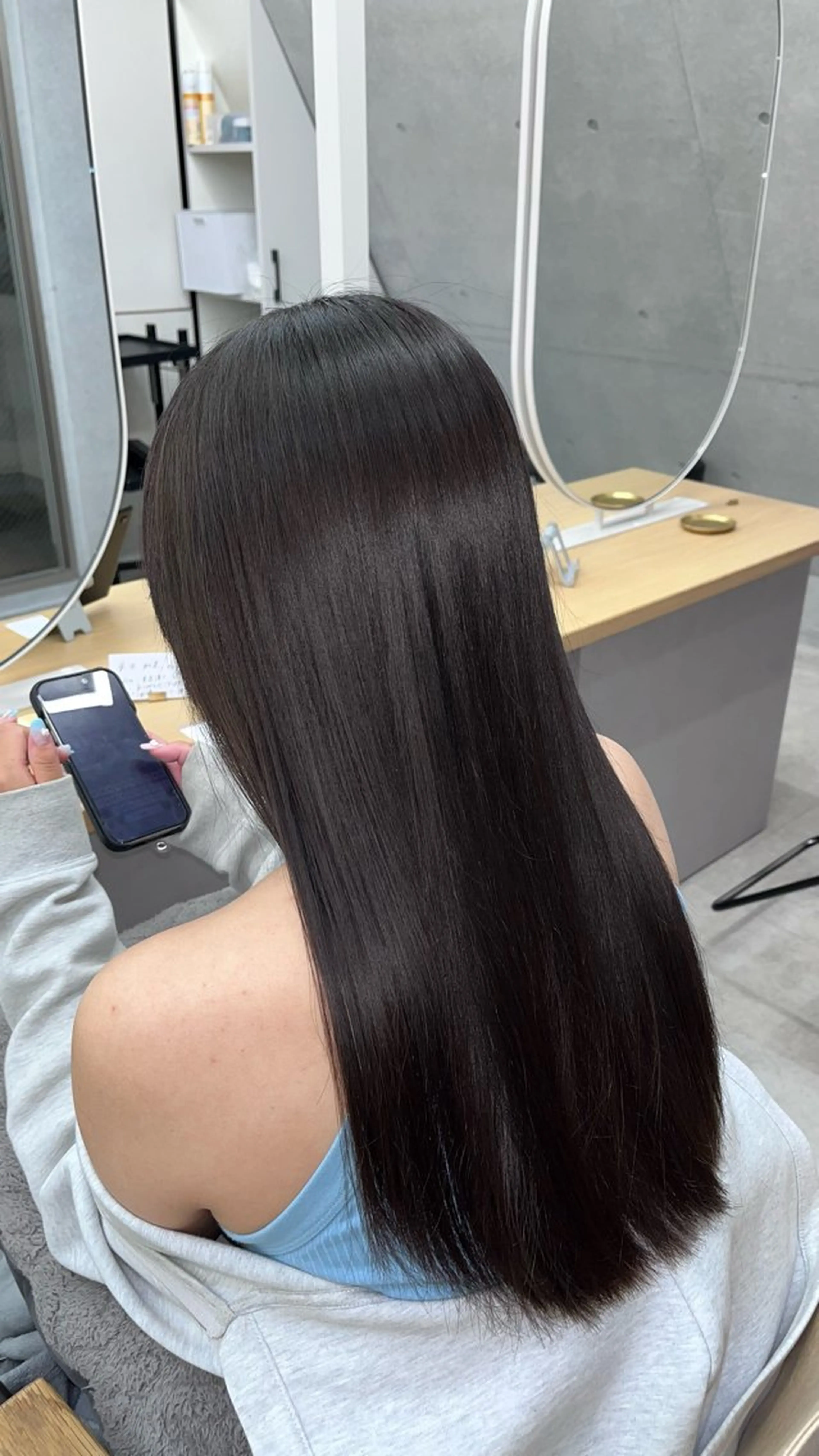 ロング sand 池袋　2nd所属・縮毛矯正艶髪ヘア マナミ🇰🇷🩶のヘアスタイル