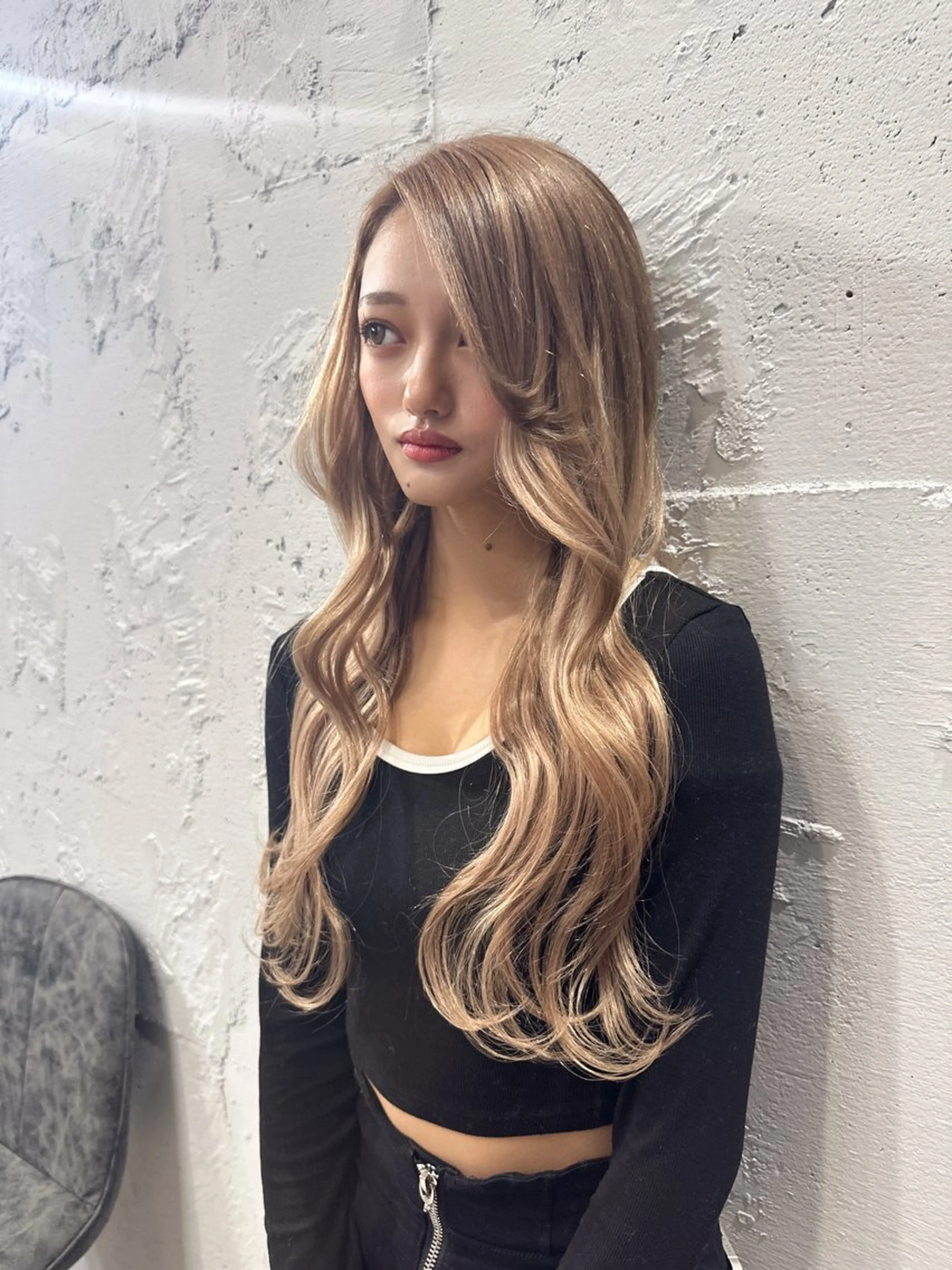 ミディアム カラー プルエクステ ベージュカラー ダブルカラー ハイトーンカラー ボブ 🪡プルエクステ🪡 カラエク評価◎ユウゴのヘアスタイル