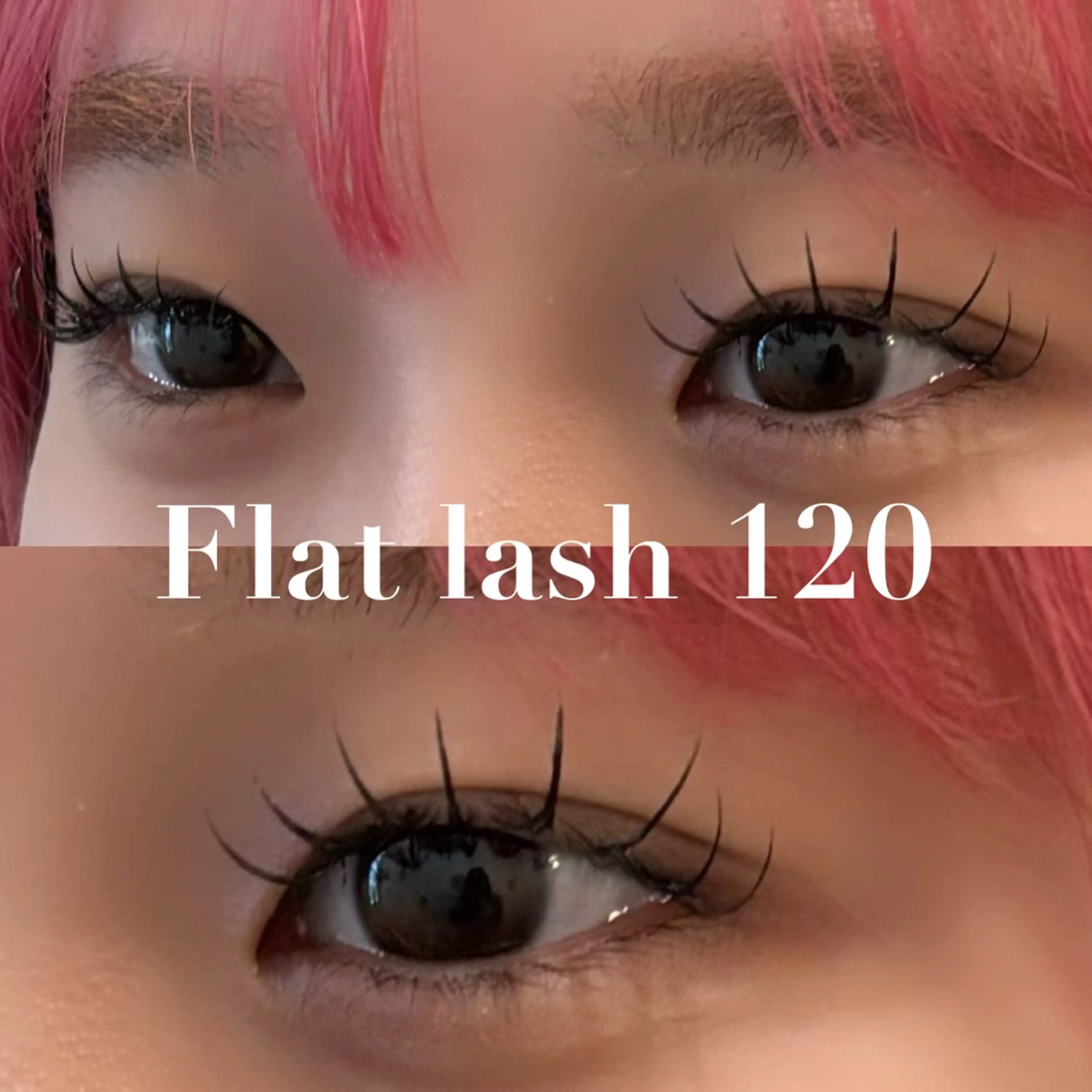 【初回オフ無料 】75分☆フラットラッシュ120本☆コーティング付☆￥7000の写真