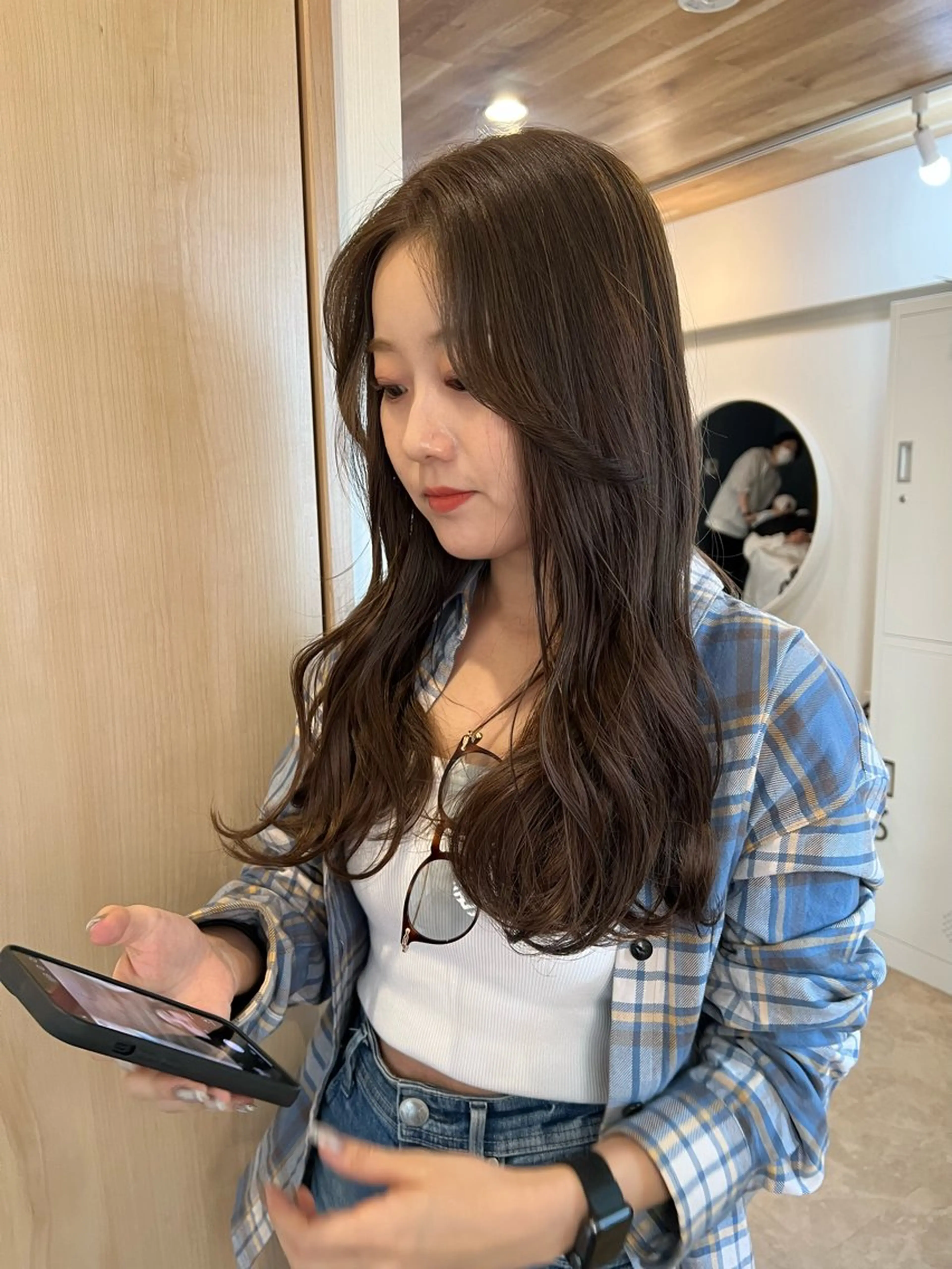 ロング カラー カット ヘアカラー トリートメント トレンドと似合わせ/ マンツーマン/西上楓のヘアスタイル