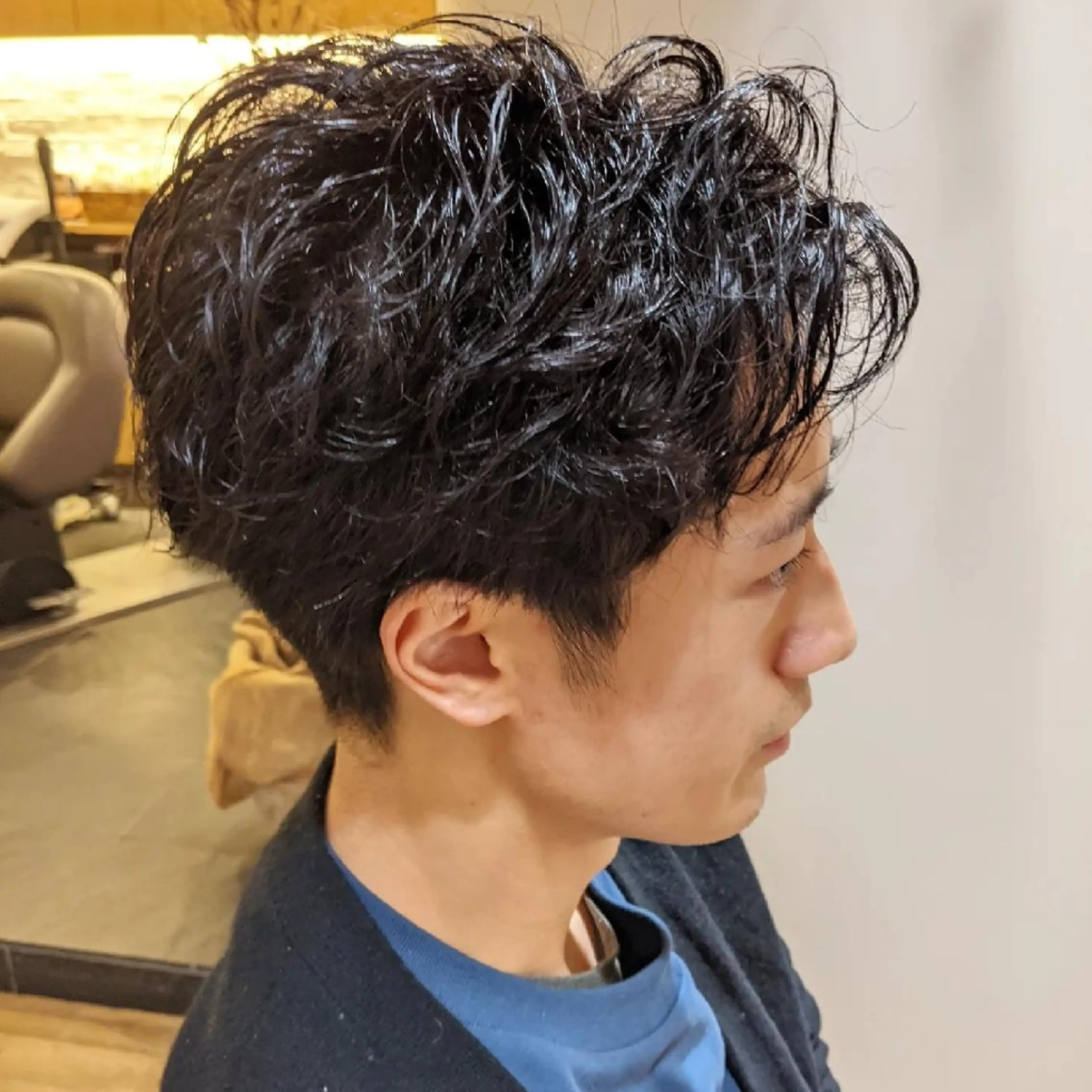 パーマ メンズ メンズパーマ kaminote所属・マエハラ ナナのヘアスタイル