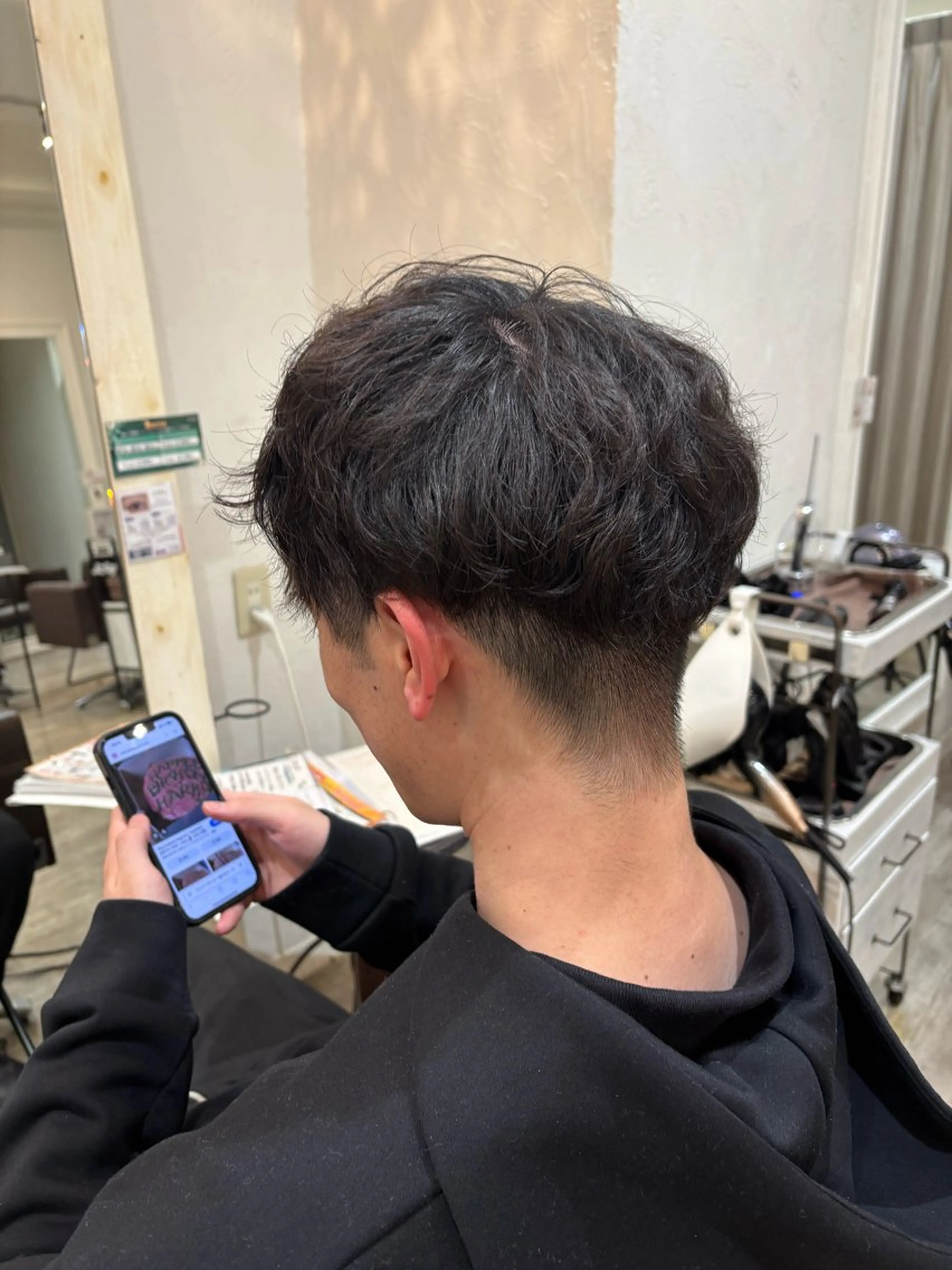 パーマ メンズ カット パーマ hina🎀🪽 /艶カラー/大曽根駅のヘアスタイル