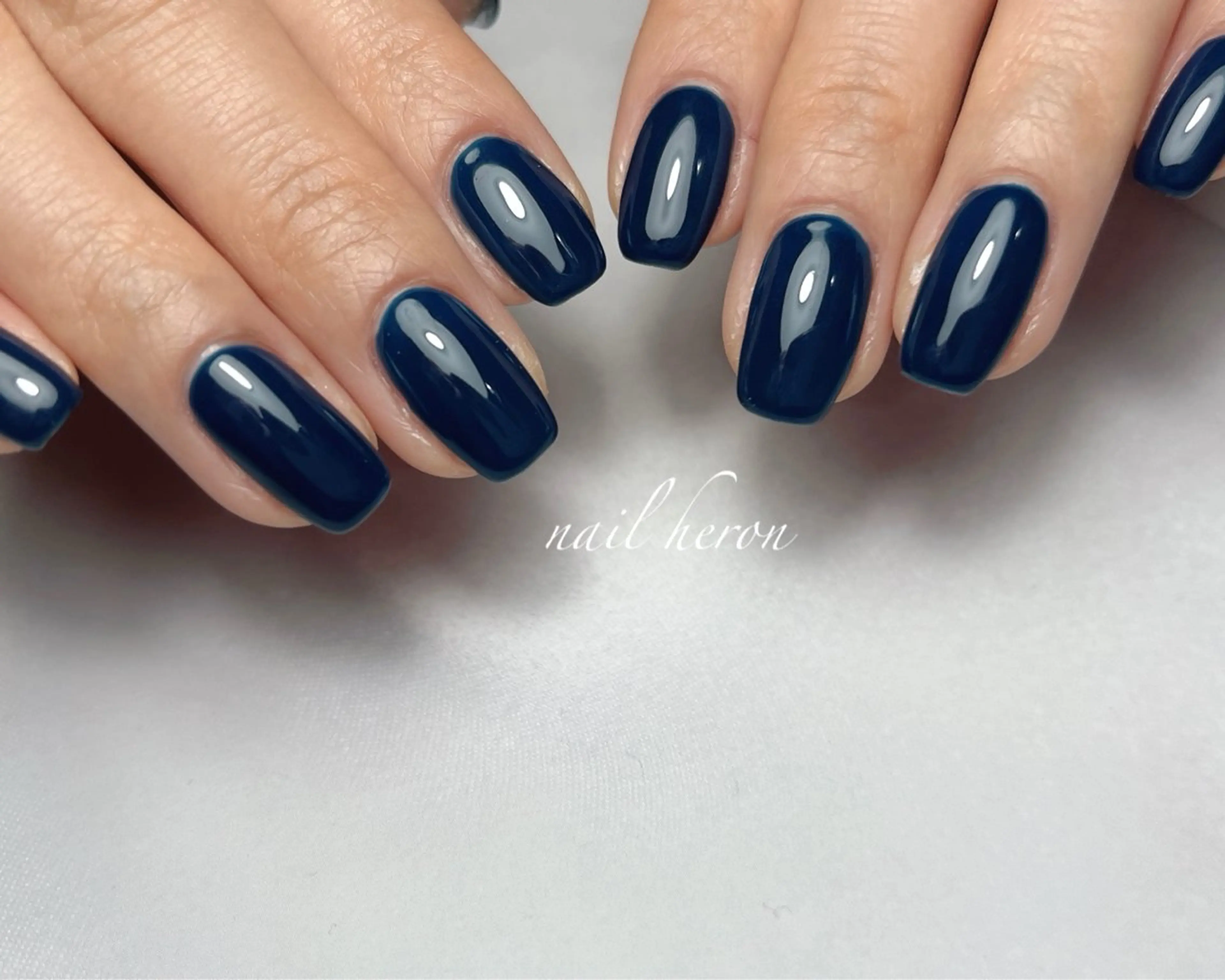 ネイル ネイビー ハンドネイル nail heron所属・saki_ nail heronのネイルデザイン