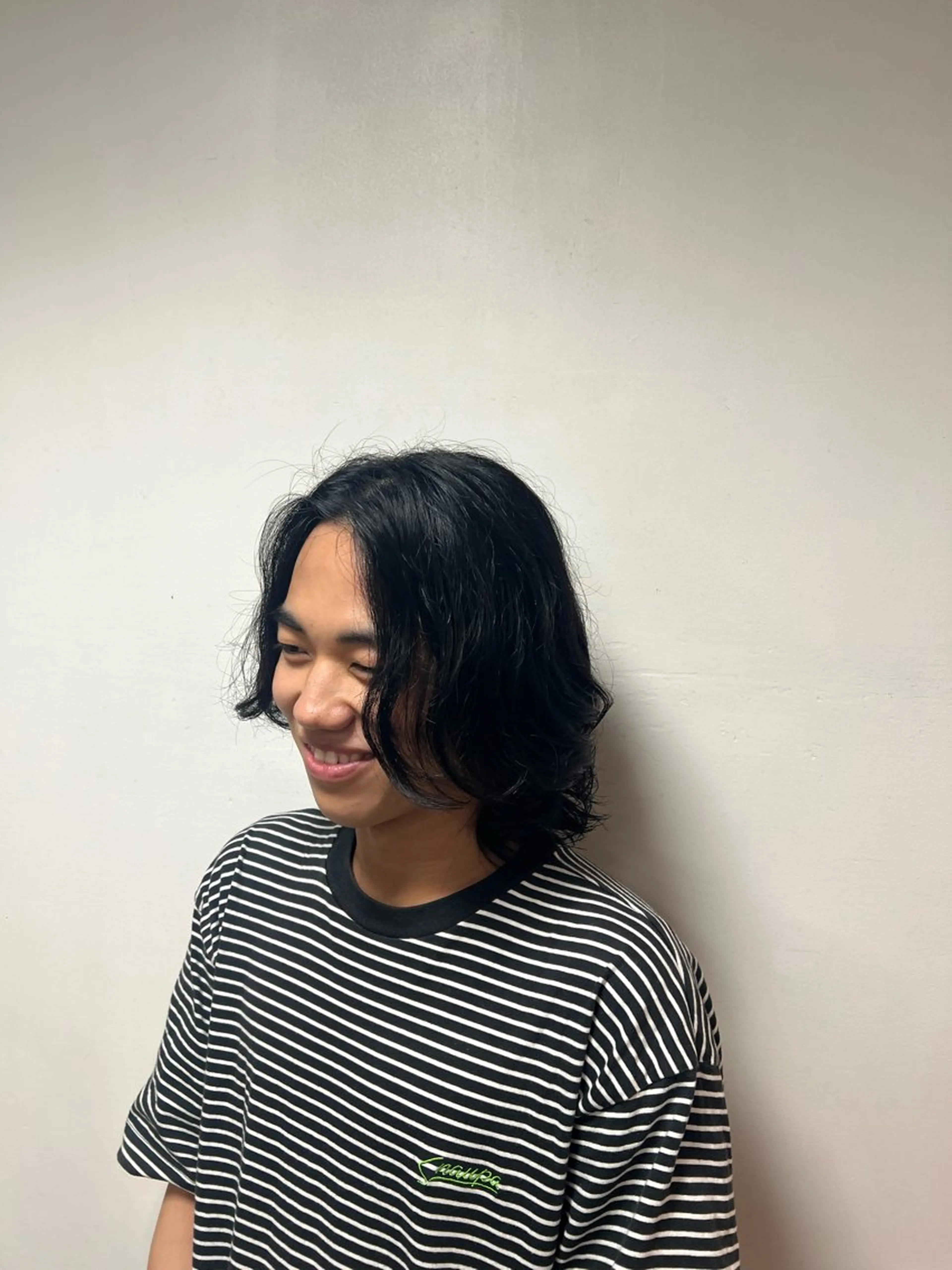 ミディアム ミディアムパーマ JUNES man 目白 男髪所属・男性の方限定🚹山田 瑛心のヘアスタイル