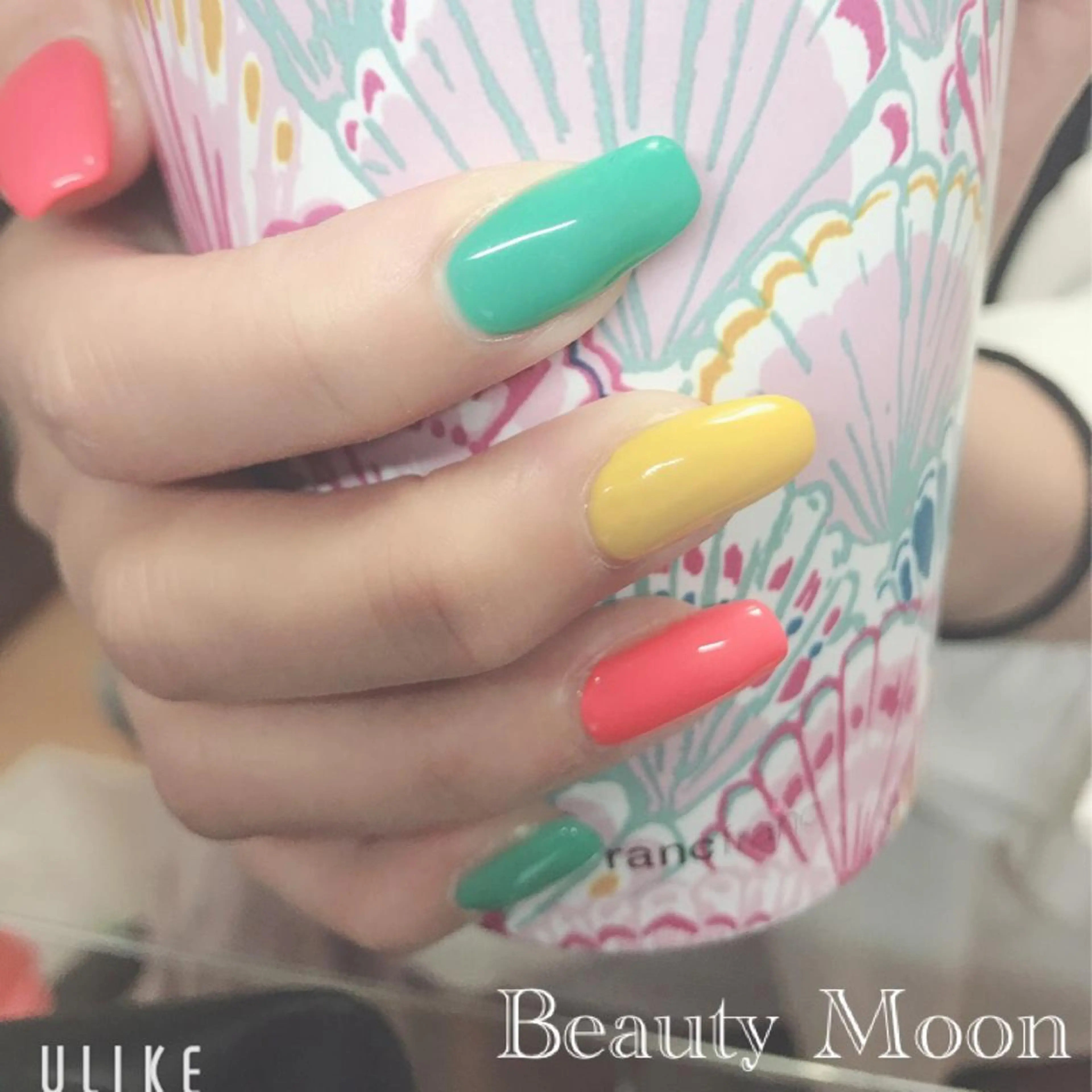 ネイル 長さ出し beauty ☪︎moonのネイルデザイン