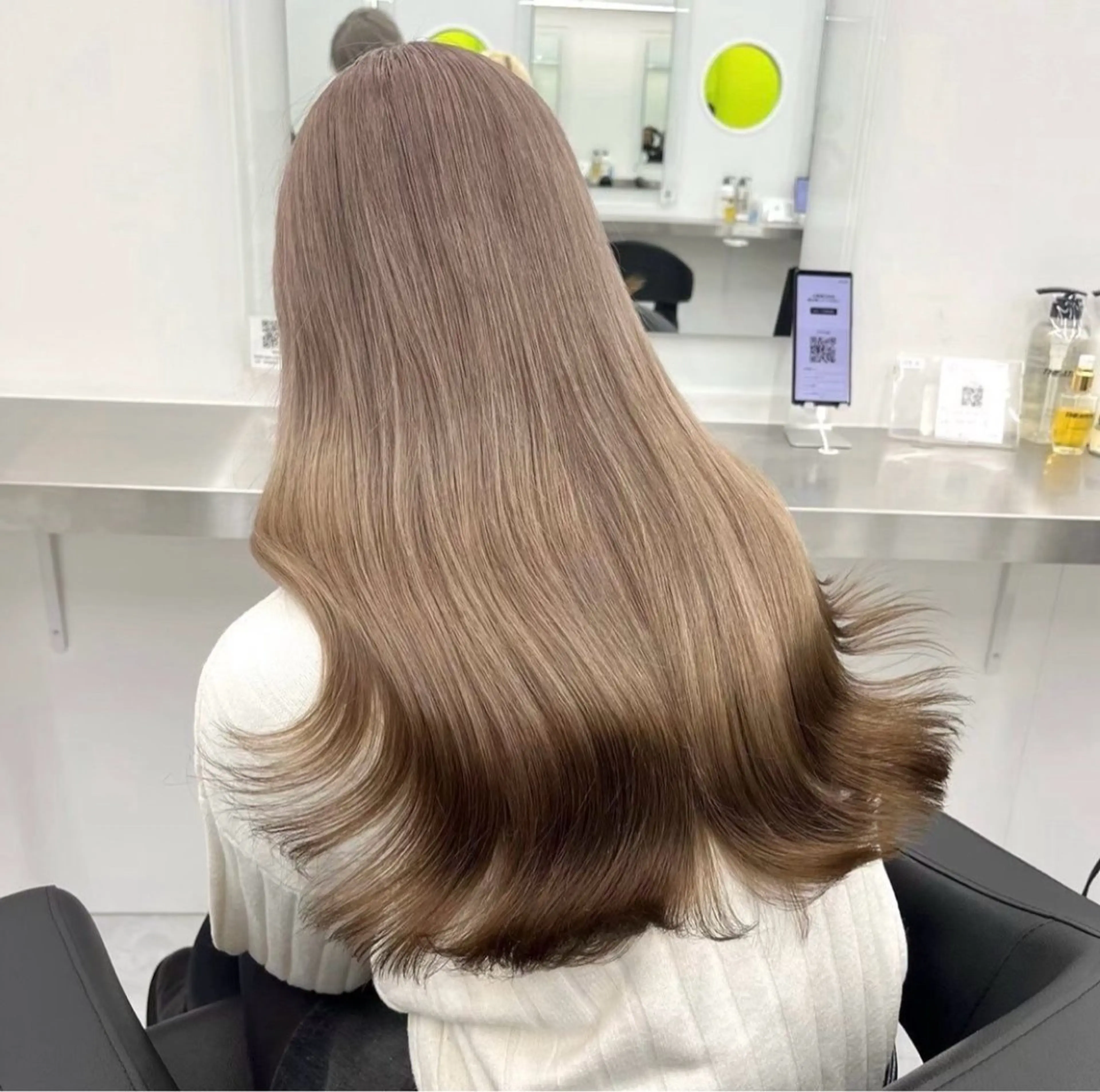 🤍ハイトーンで甘めガーリーヘア🤍ブリーチありダブルカラー＋オリジナルトリートメント＋炭酸spa🩰の写真