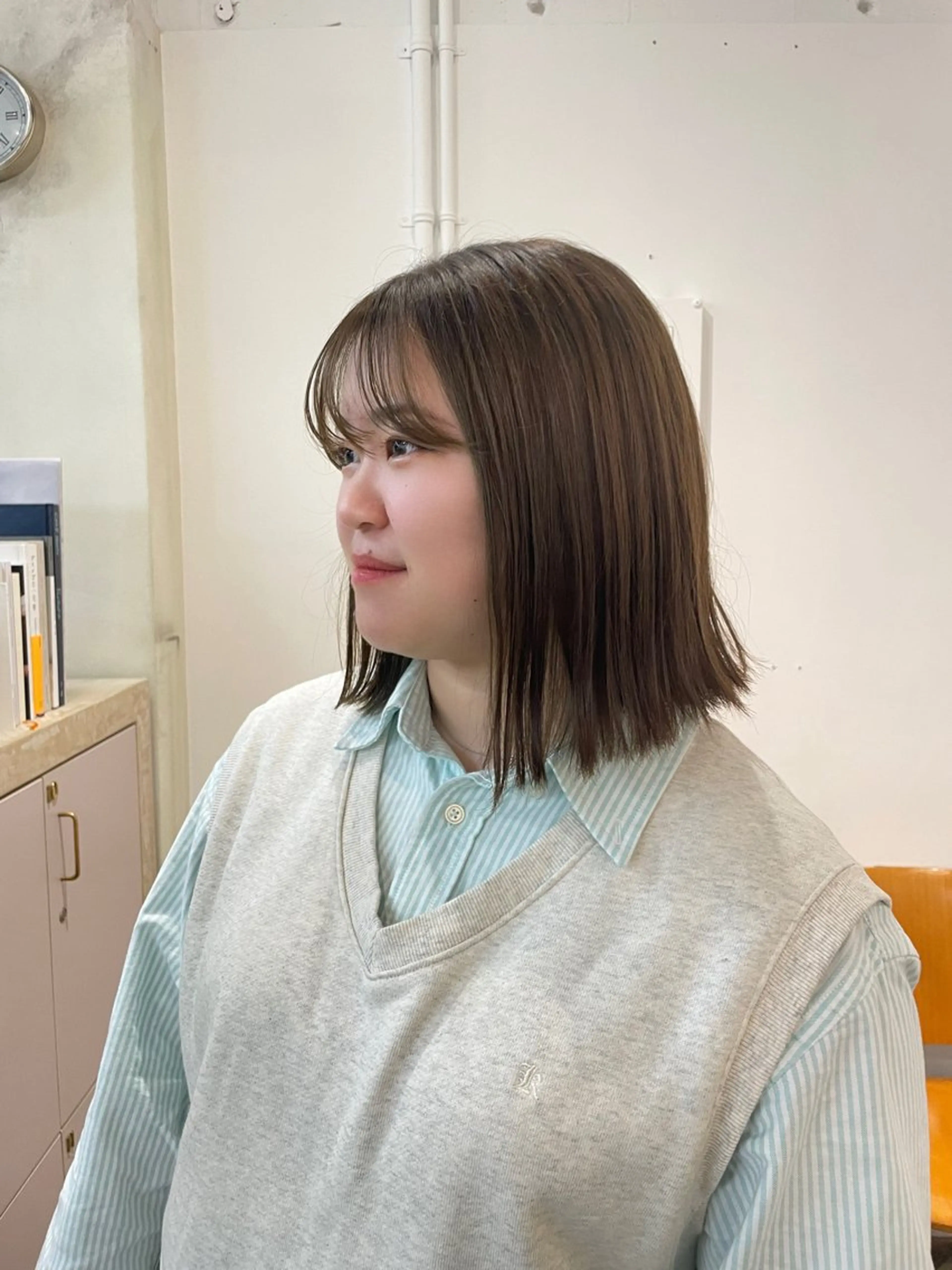 ミディアム カラー Terve.竹内 視咲のヘアスタイル