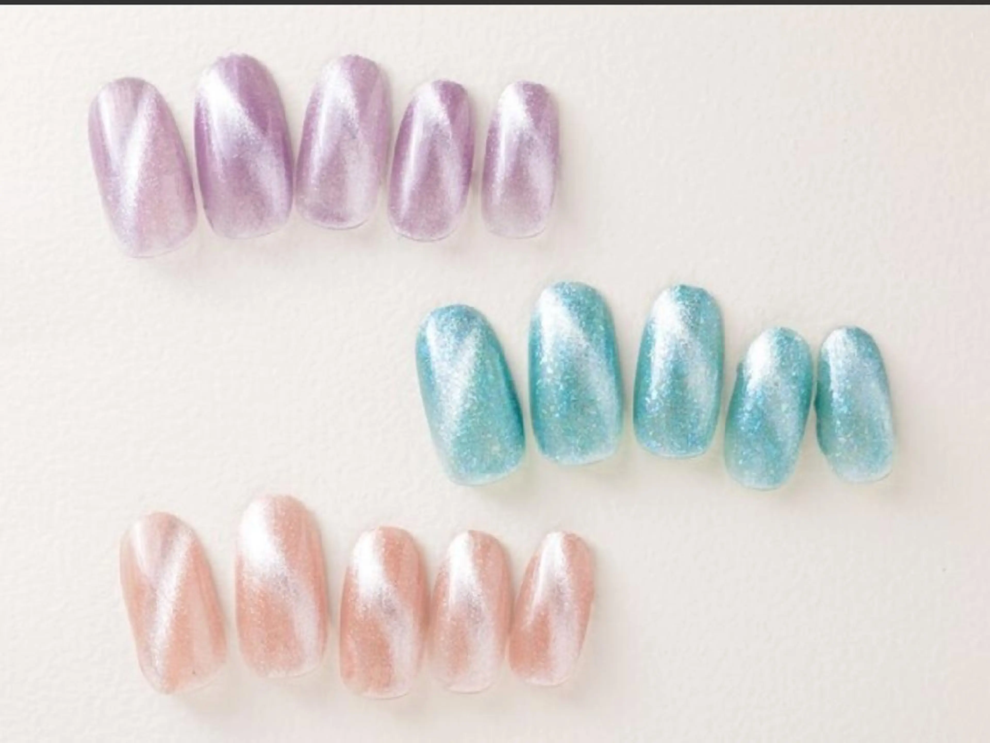 【ハンド】ワンカラー︎🤍ラメ/フラッシュ/マグネット変更可💅✨の写真