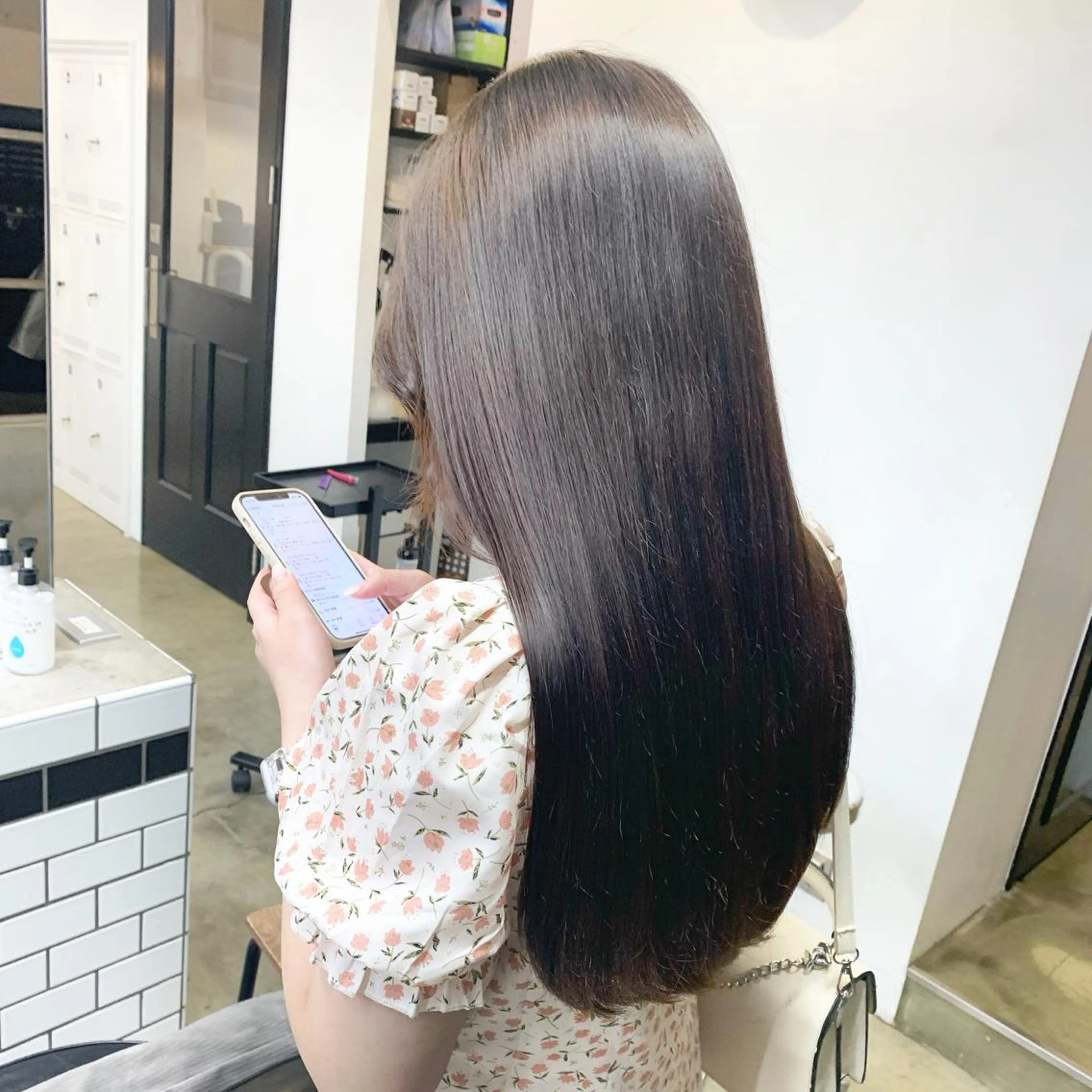 ロング カラー ヘアアレンジ ヘアカラー トリートメント 🎀暖色カラー🎀 ♡yurika♡のヘアスタイル