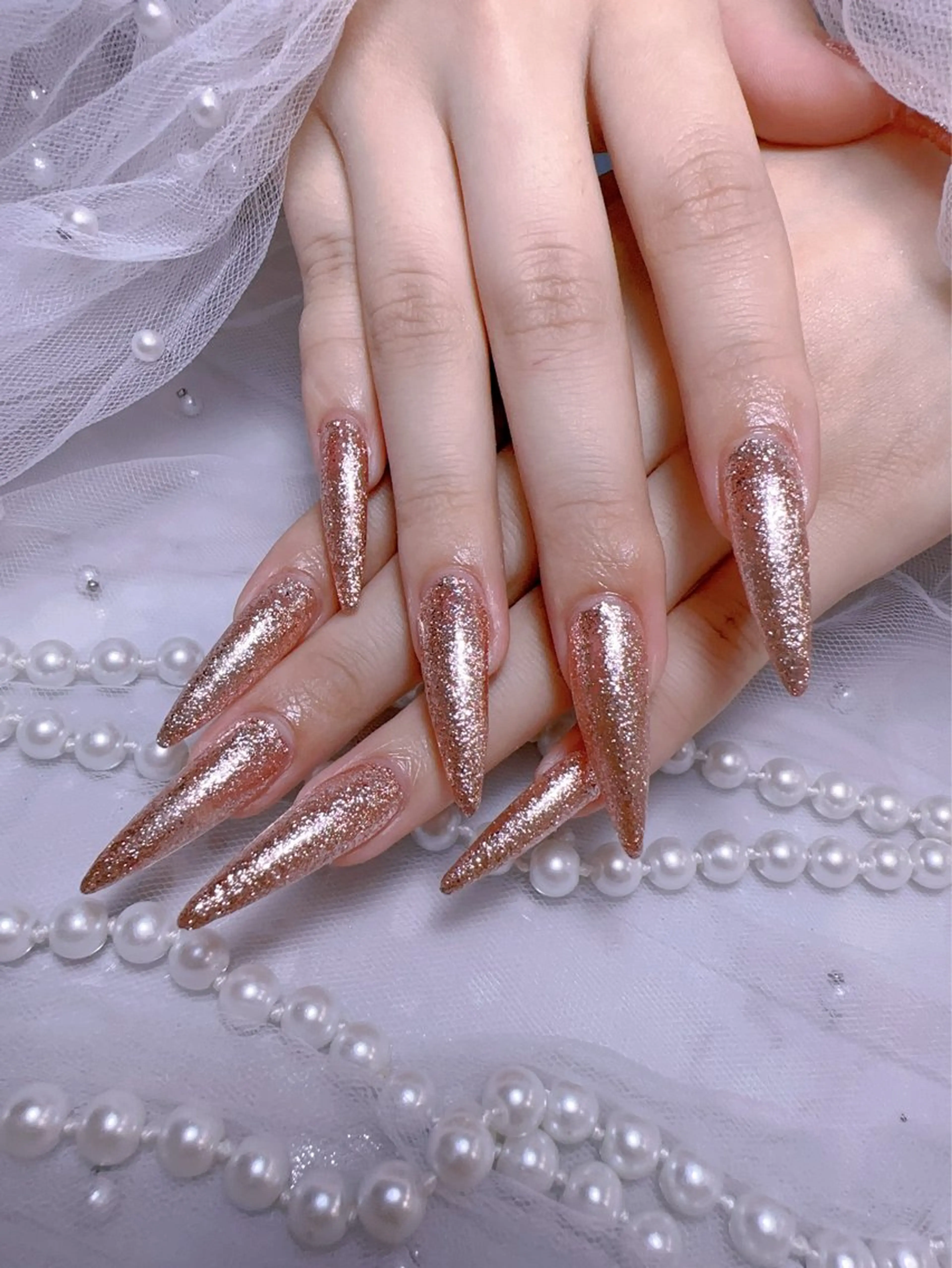 ネイル 長さ出し ワンカラーネイル ネイルチップ ハンドネイル You&Me Miyuのネイルデザイン