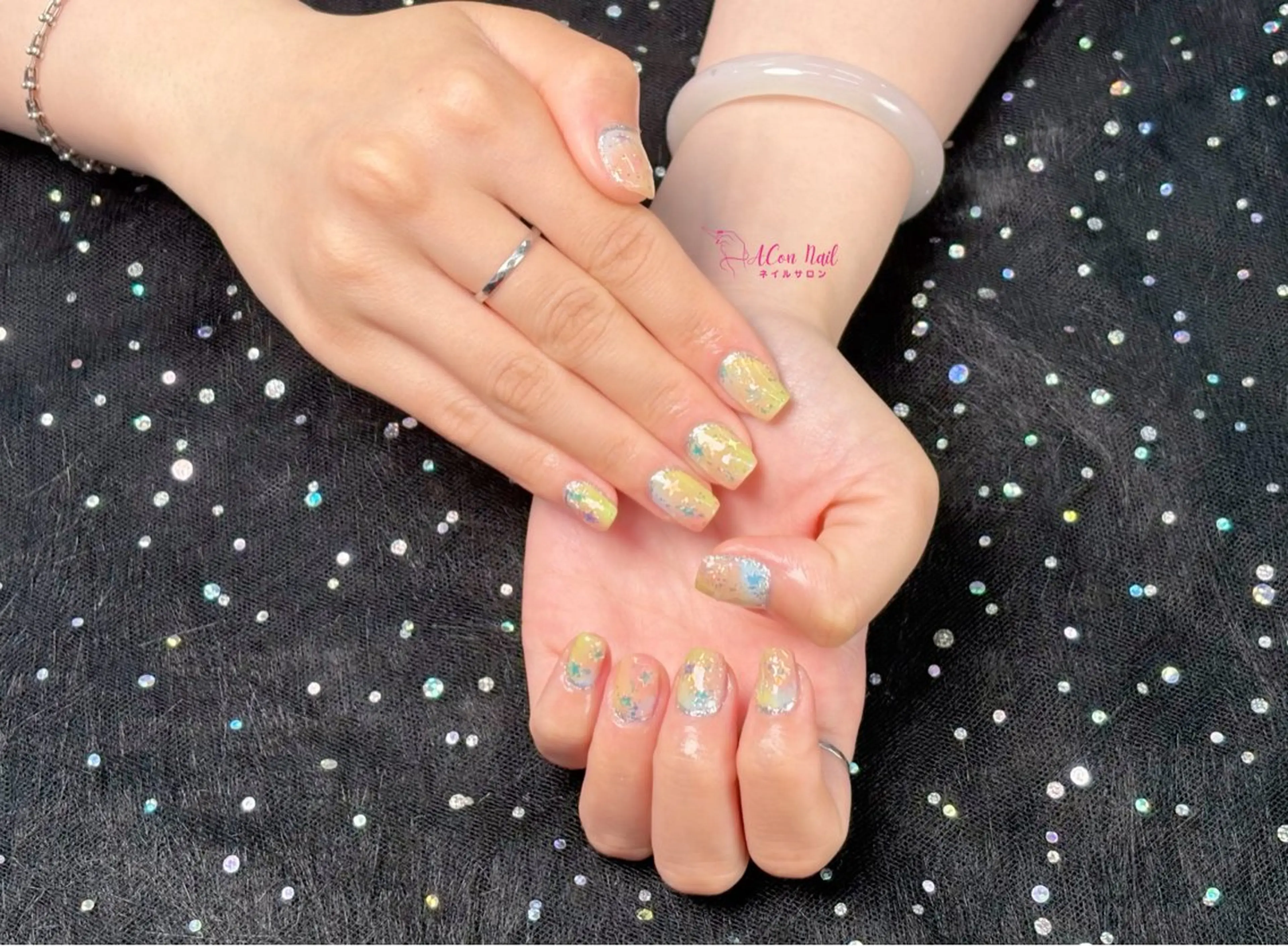 ネイル 桜ネイル 長さ出し フラワーネイル フレンチネイル ジェルネイル ハンドネイル AConNailSalon所属・ACon NailSalonのネイルデザイン