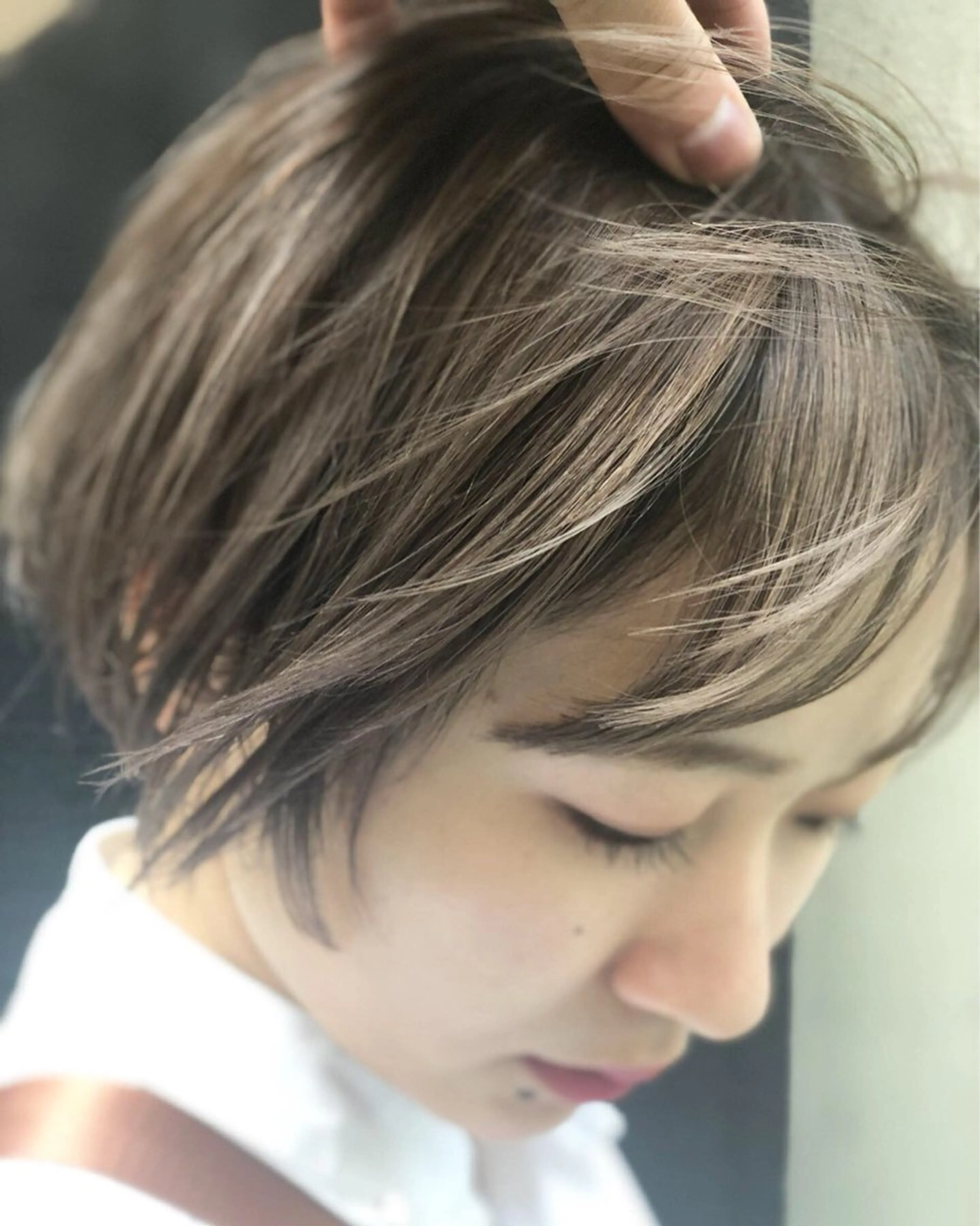 ショート カラー ハイライトカラー ハイライト ENO センター南のヘアスタイル