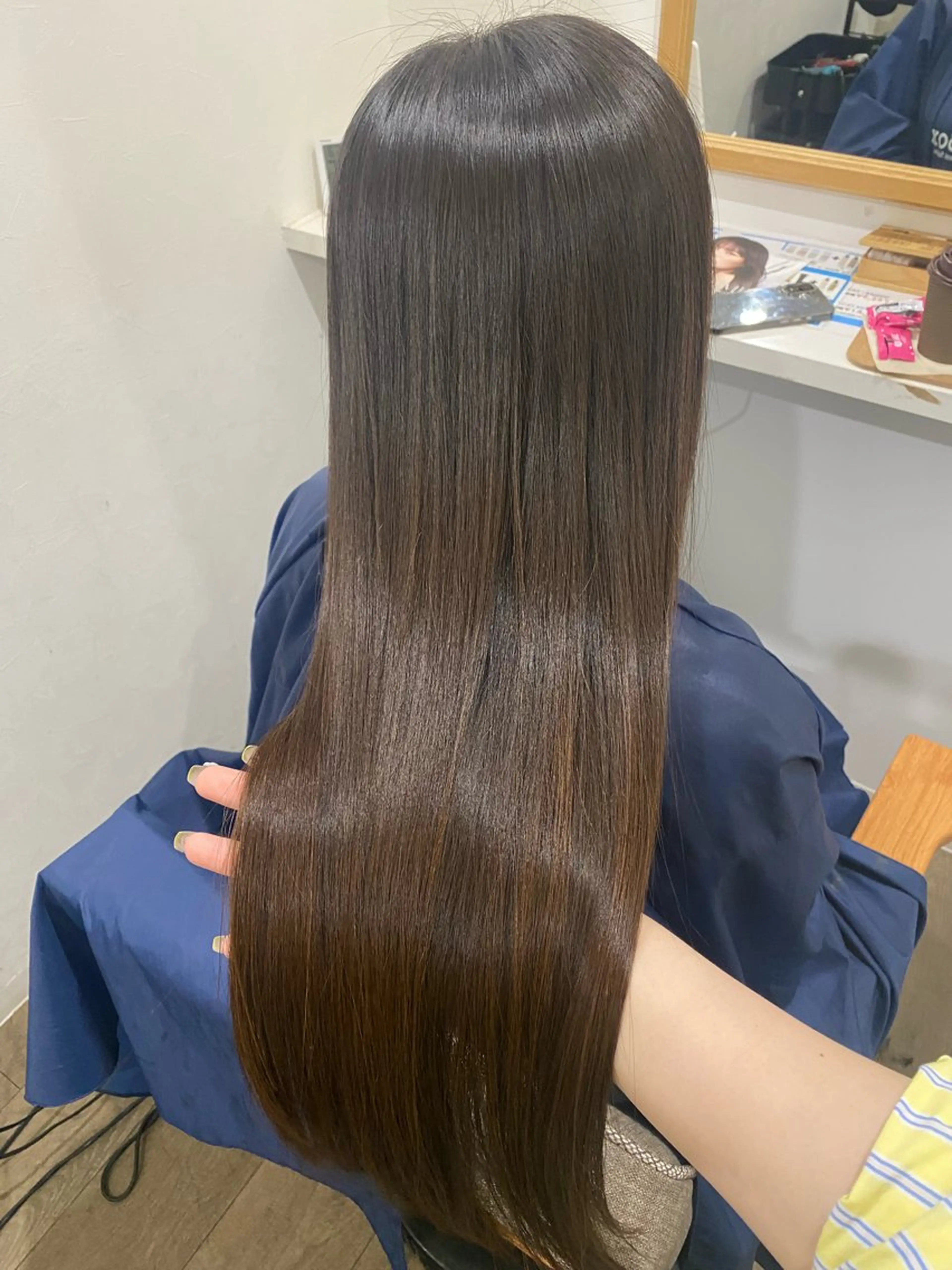 ロング カット 縮毛矯正 Jewel  Box東梅田所属・髪質改善サロン 梅田/ヨナミネのヘアスタイル