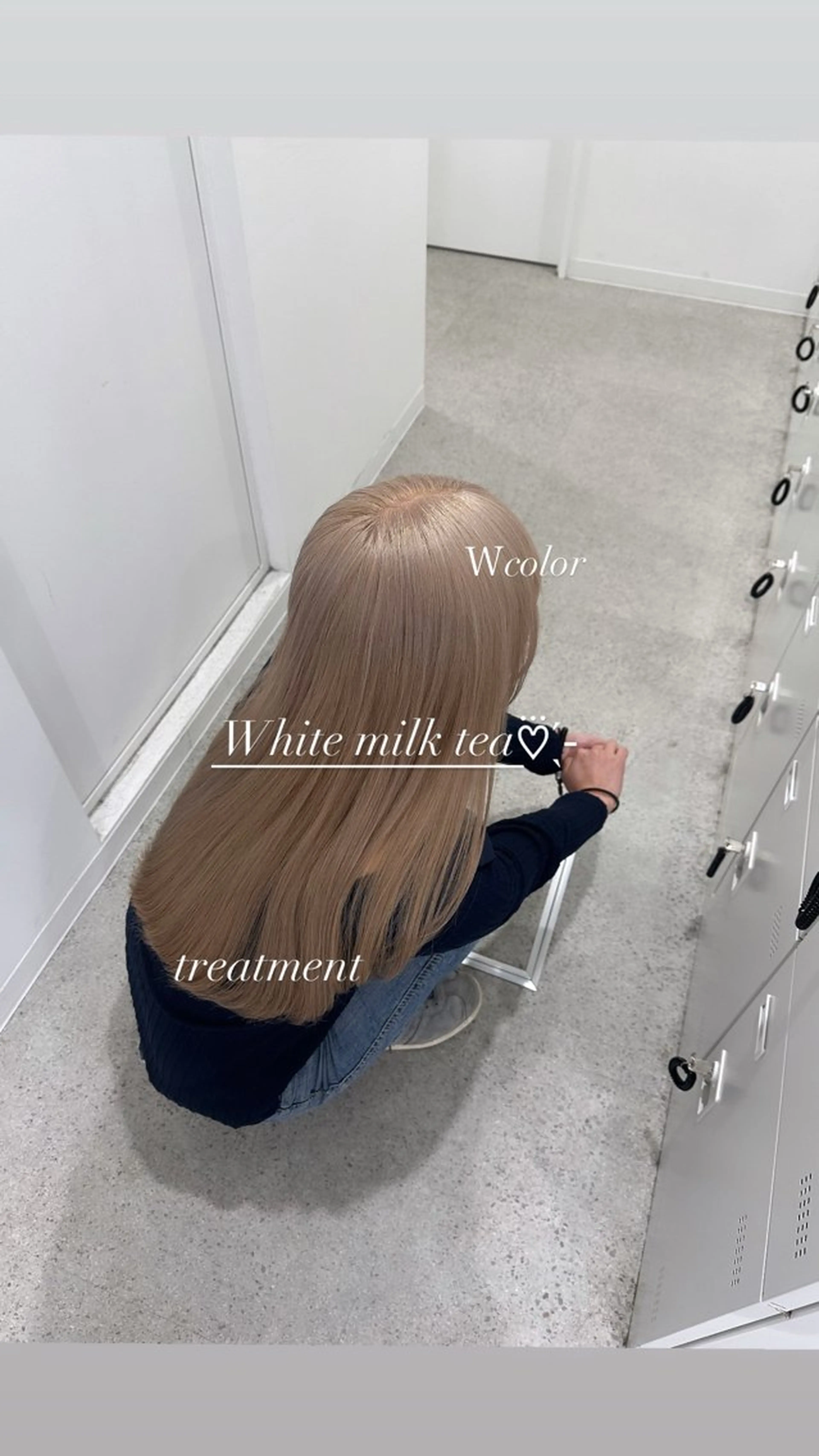 ロング カラー ヘアカラー トリートメント NAMI🤎ブラウン &ミルクティー🤍のヘアスタイル