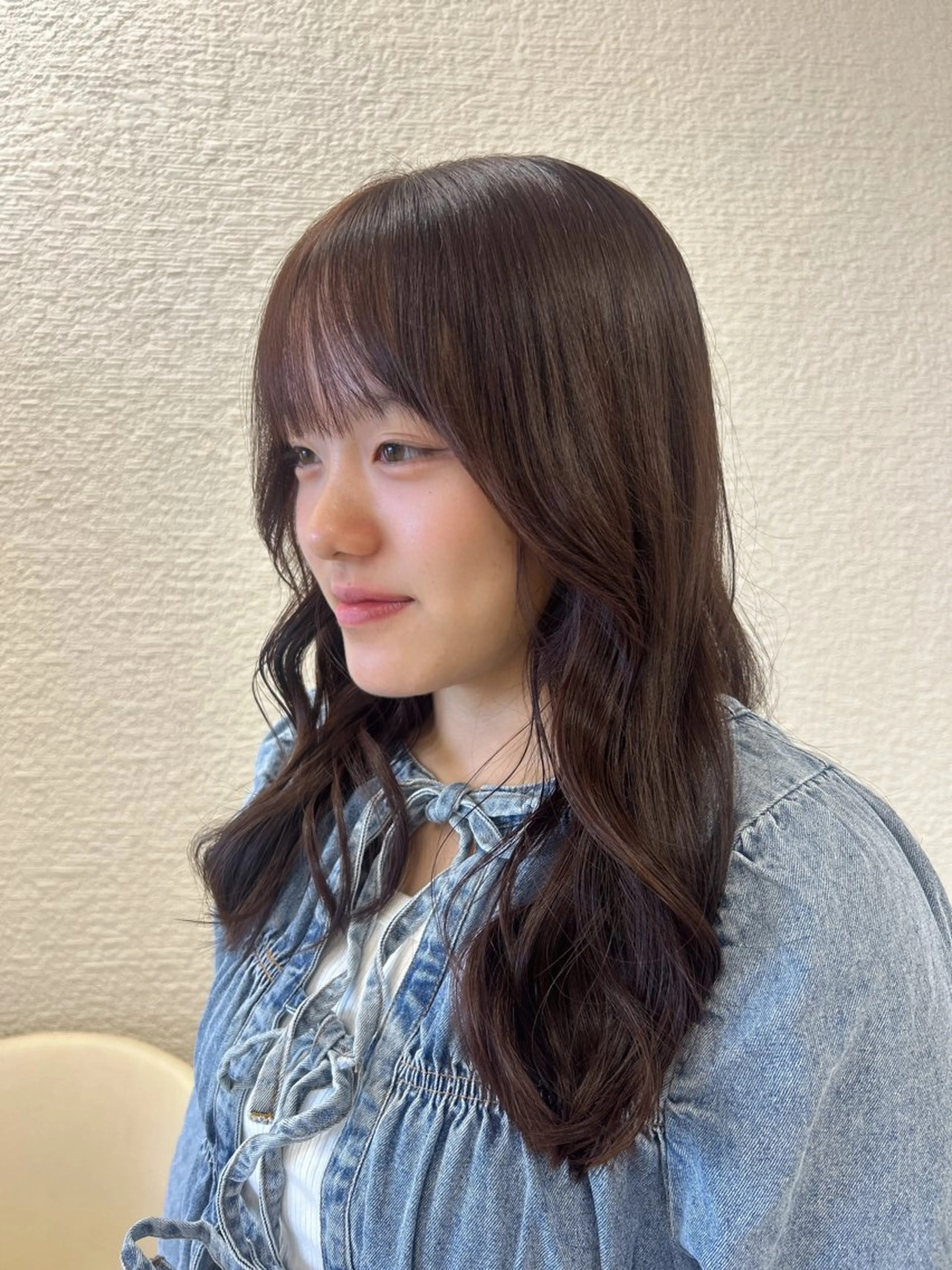 《当日予約🙆‍♀️》ナチュラルワンカラー＋潤いプラスorサラサラヘアトリートメント＋メンテナンスカット💇‍♀️の写真