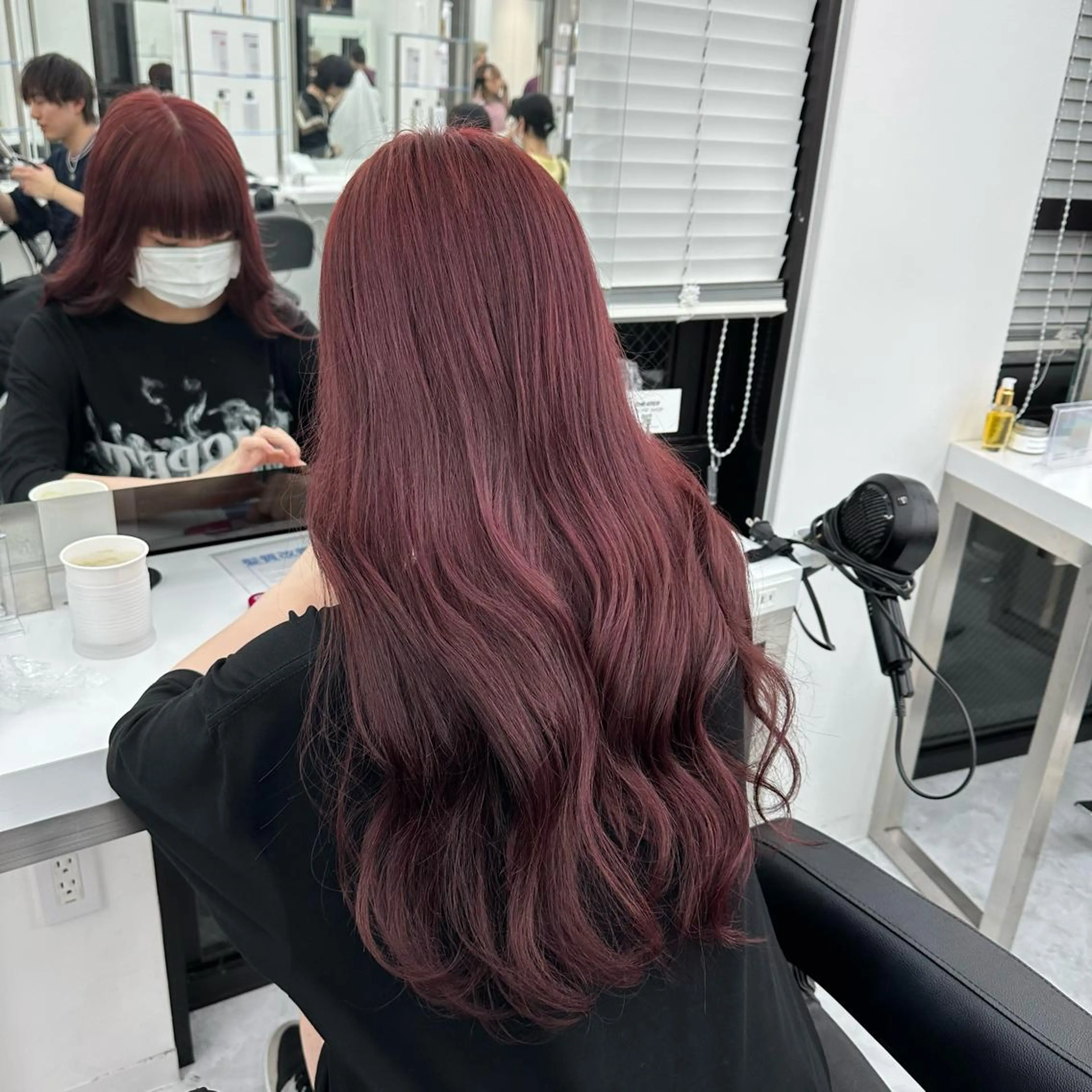 ロング カラー ヘアカラー トリートメント ダブルカラー 韓国ヘアKYONのヘアスタイル